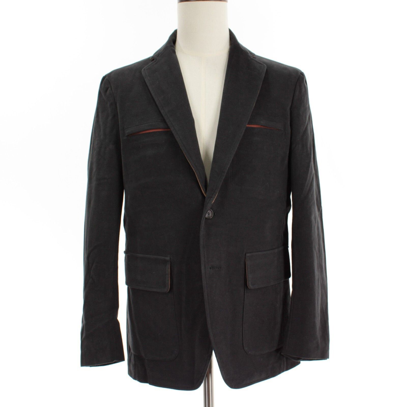 Luciano Barbera Luciano Barbera Blazer Size M US In Black Cotton Size US M / EU 48-50 / 2 - 1 Thumbnail