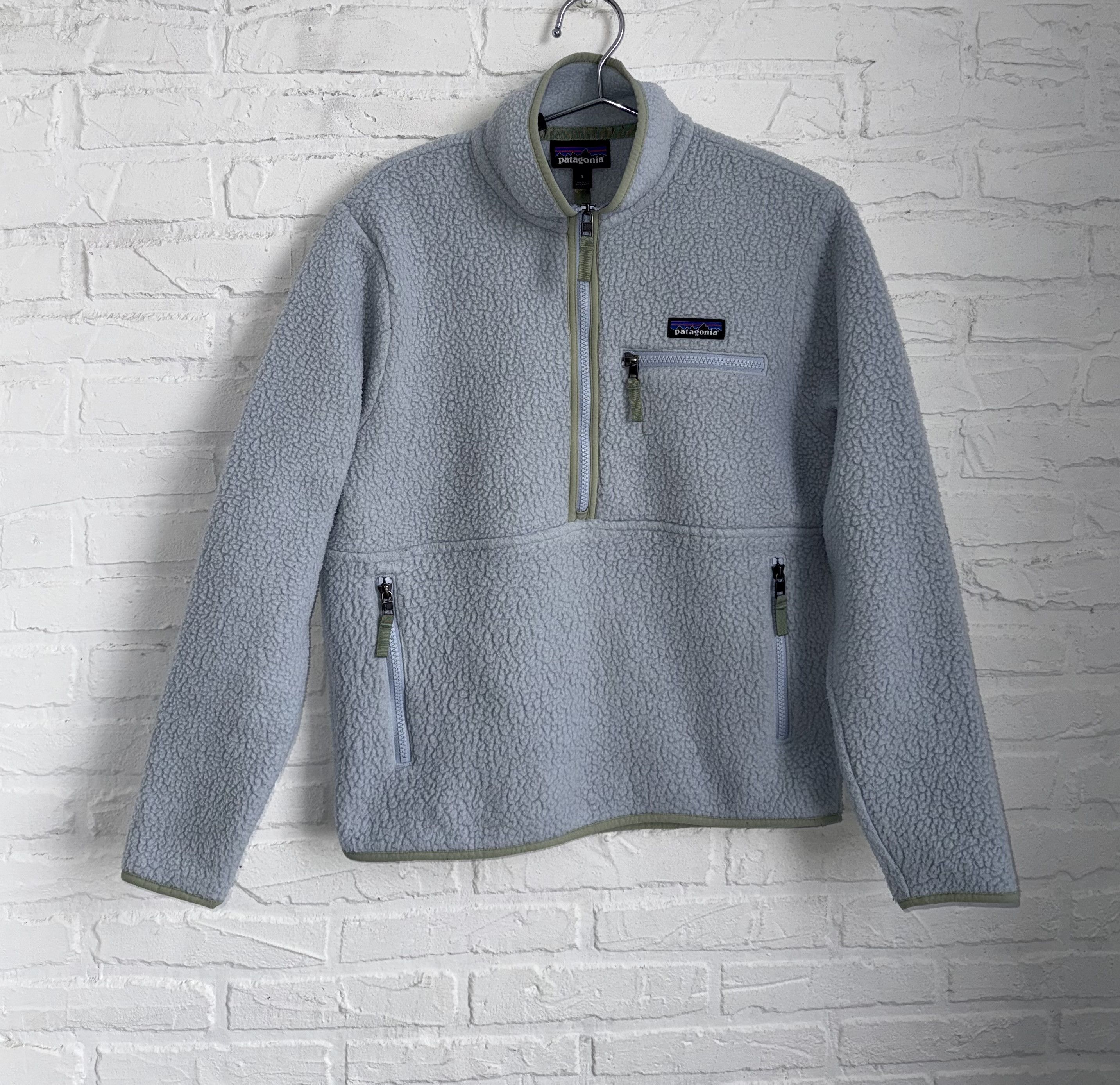 Patagonia Patagonia Retro Pile Marsupial sky blue fleece jacket Size S / US 4 / IT 40 - 1 Thumbnail
