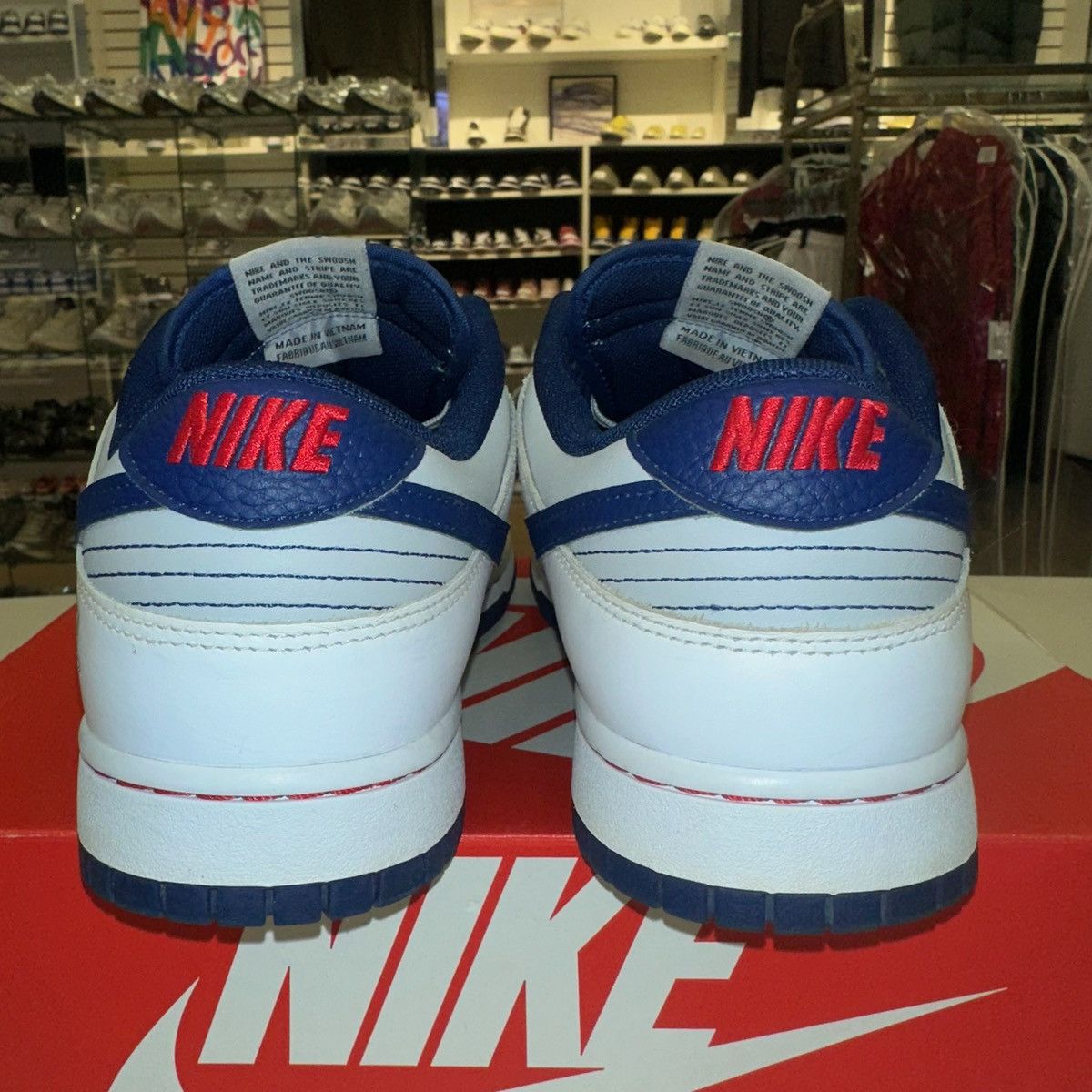 Nike Size 11.5 - Nike Dunk Low Retro 75th Anniversary Nets Size US 11.5 / EU 44-45 - 3 Thumbnail