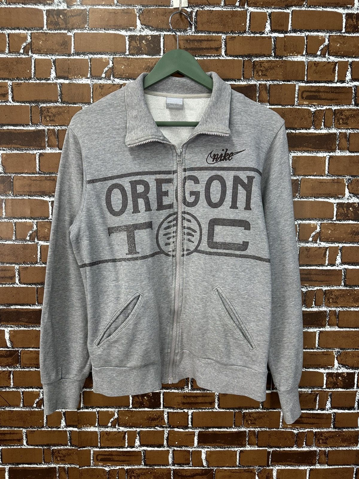 Nike Y2k Nike Oregon Swoosh Zipper Sweatshirt Z338 Size US M / EU 48-50 / 2 - 1 Thumbnail