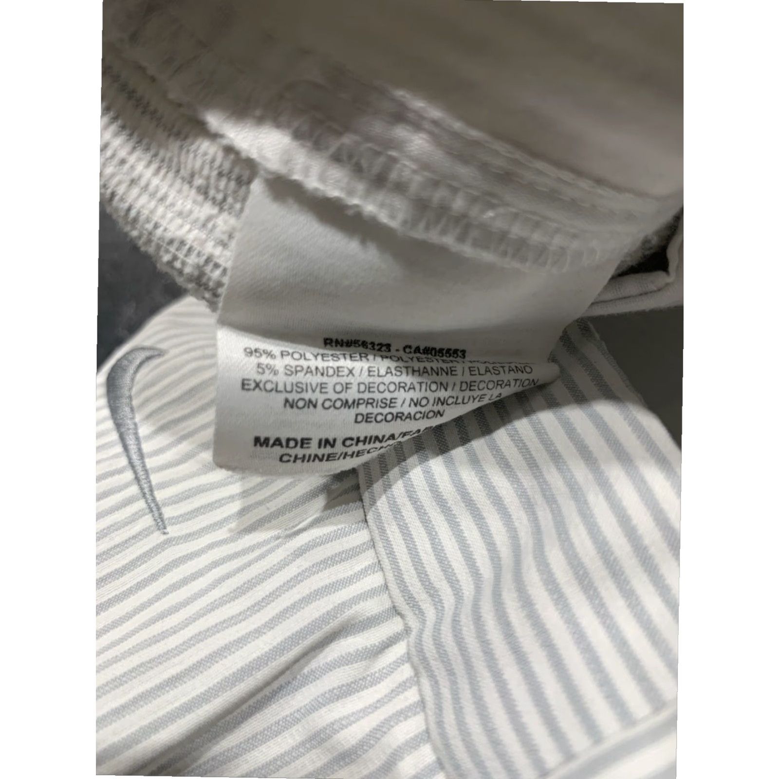 Nike Nike Mens Gray Striped Golf Shorts Size 32 Size US 32 / EU 48 - 7 Thumbnail