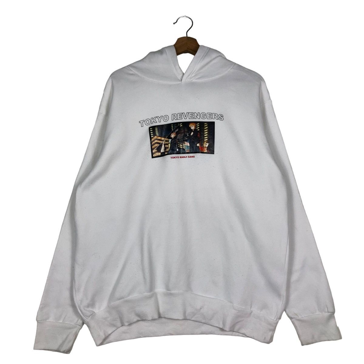 Cartoon Network × Japanese Brand × Vintage 🔥ANIME VINTAGE HOODIE PULL OVER TOKYO REVENGERS BIG LOGO Size US L / EU 52-54 / 3 - 8 Thumbnail