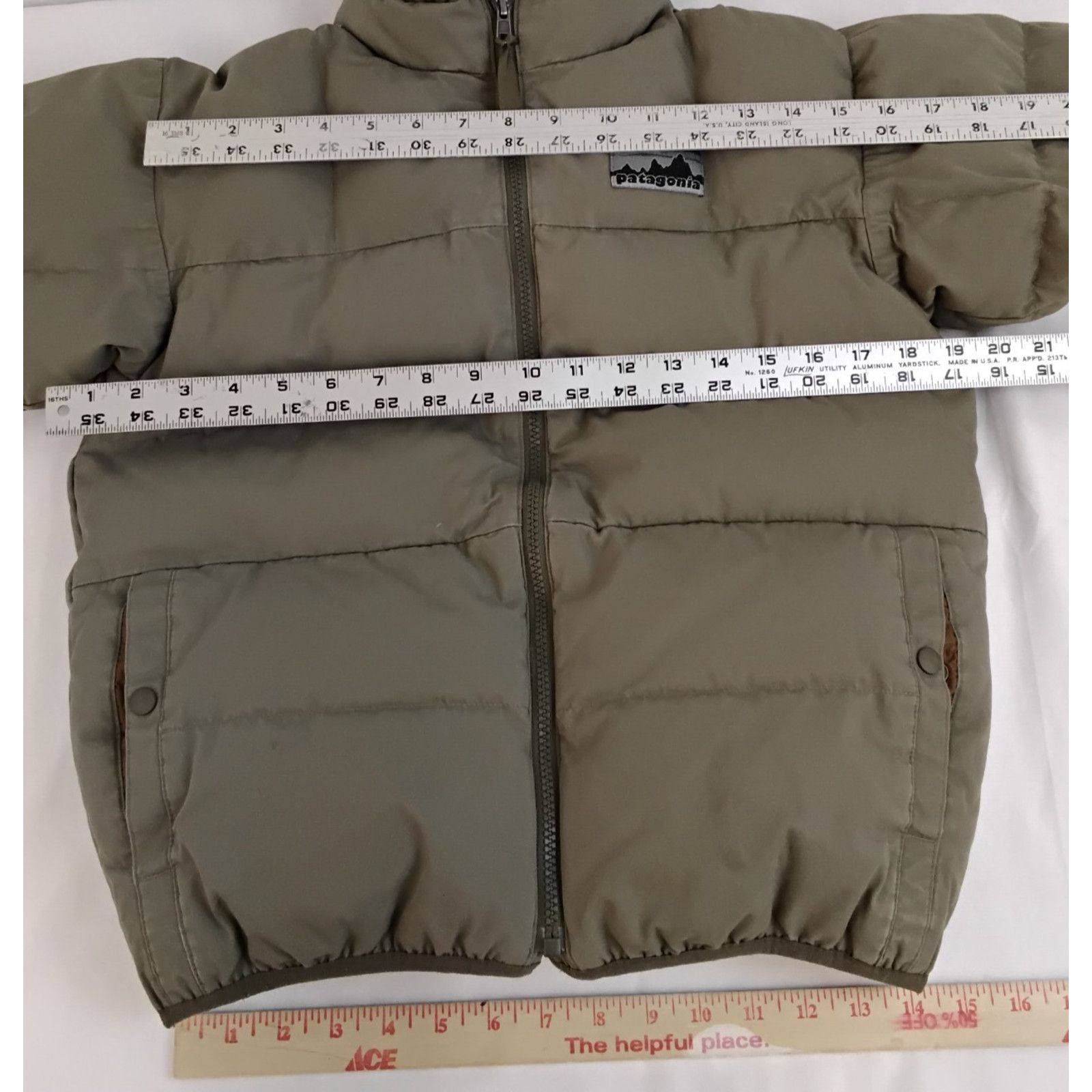 Patagonia Patagonia Down Puffer Jacket Men XXS Army Green Cotton Shell Size US XXS / EU 40 - 13 Thumbnail