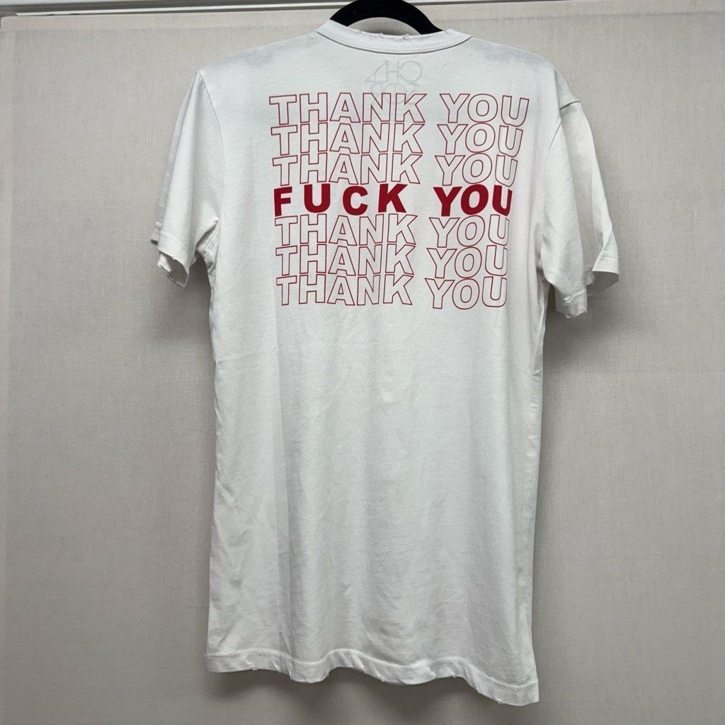 Chaser Brand Women's Chaser White 'You're Welcome S Sleeve Graphic Tee S Size S / US 4 / IT 40 - 2 Thumbnail