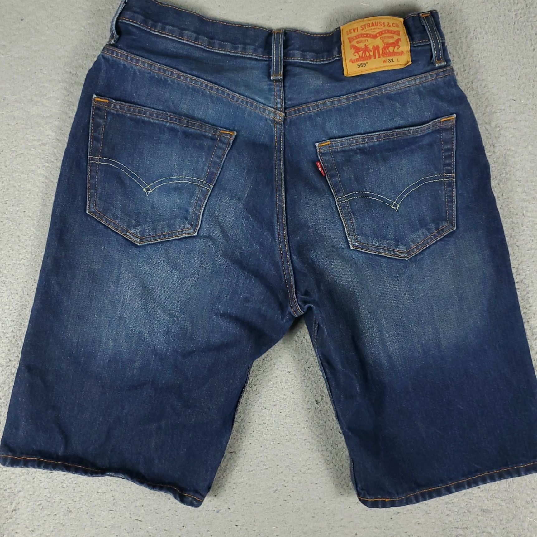 Levi's Levi's 569 Shorts Mens Size 31 Blue Denim Bermuda Regular Fit 5-Pocket Casual Size US 31 - 7 Thumbnail
