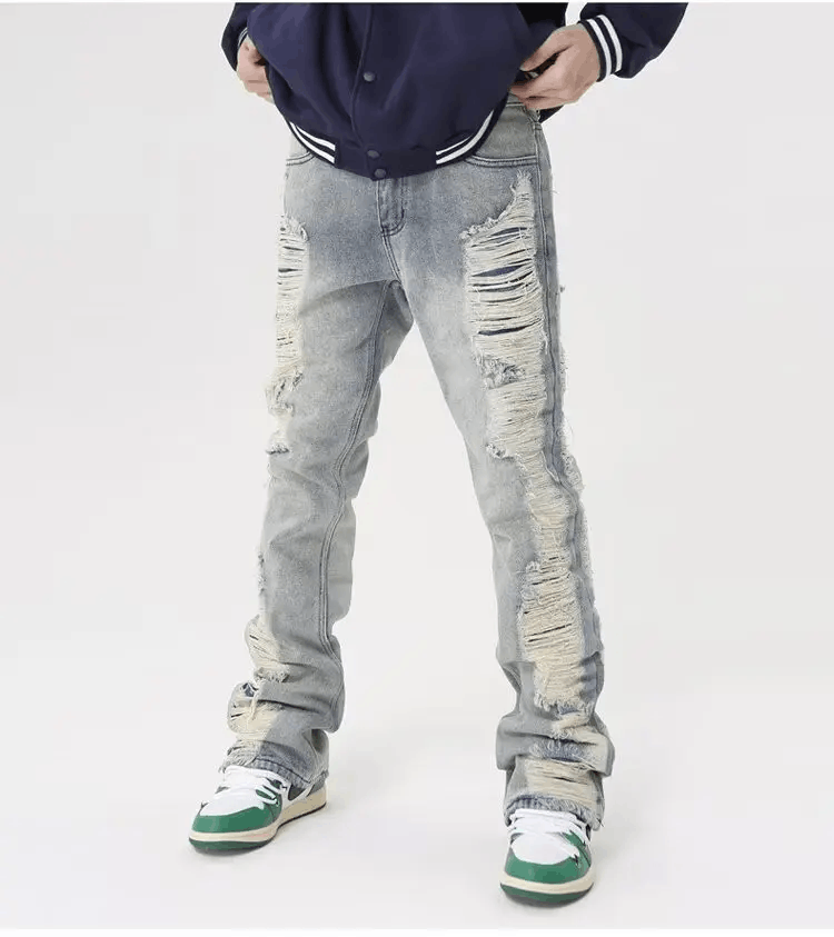 Japanese Brand × Jean × Vintage Distressed Baggy Jeans Size US 28 / EU 44 - 1 Thumbnail