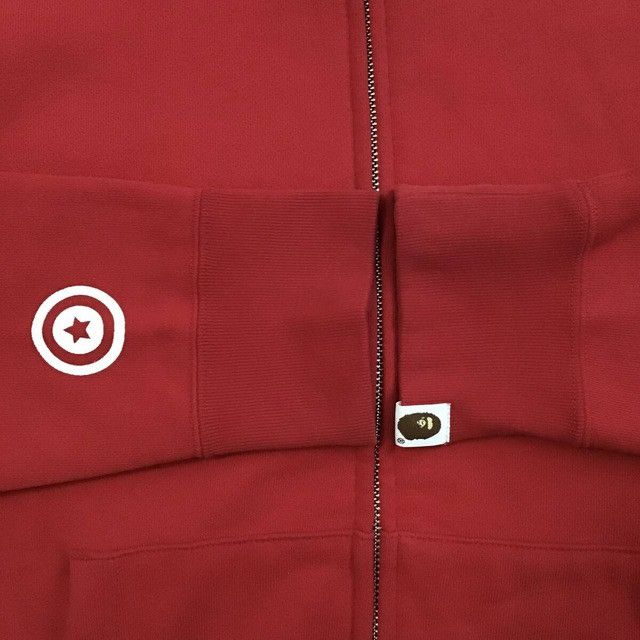 Bape BAPE Red 1st camo green shark full zip hoodie a bathing ape Size US M / EU 48-50 / 2 - 6 Thumbnail