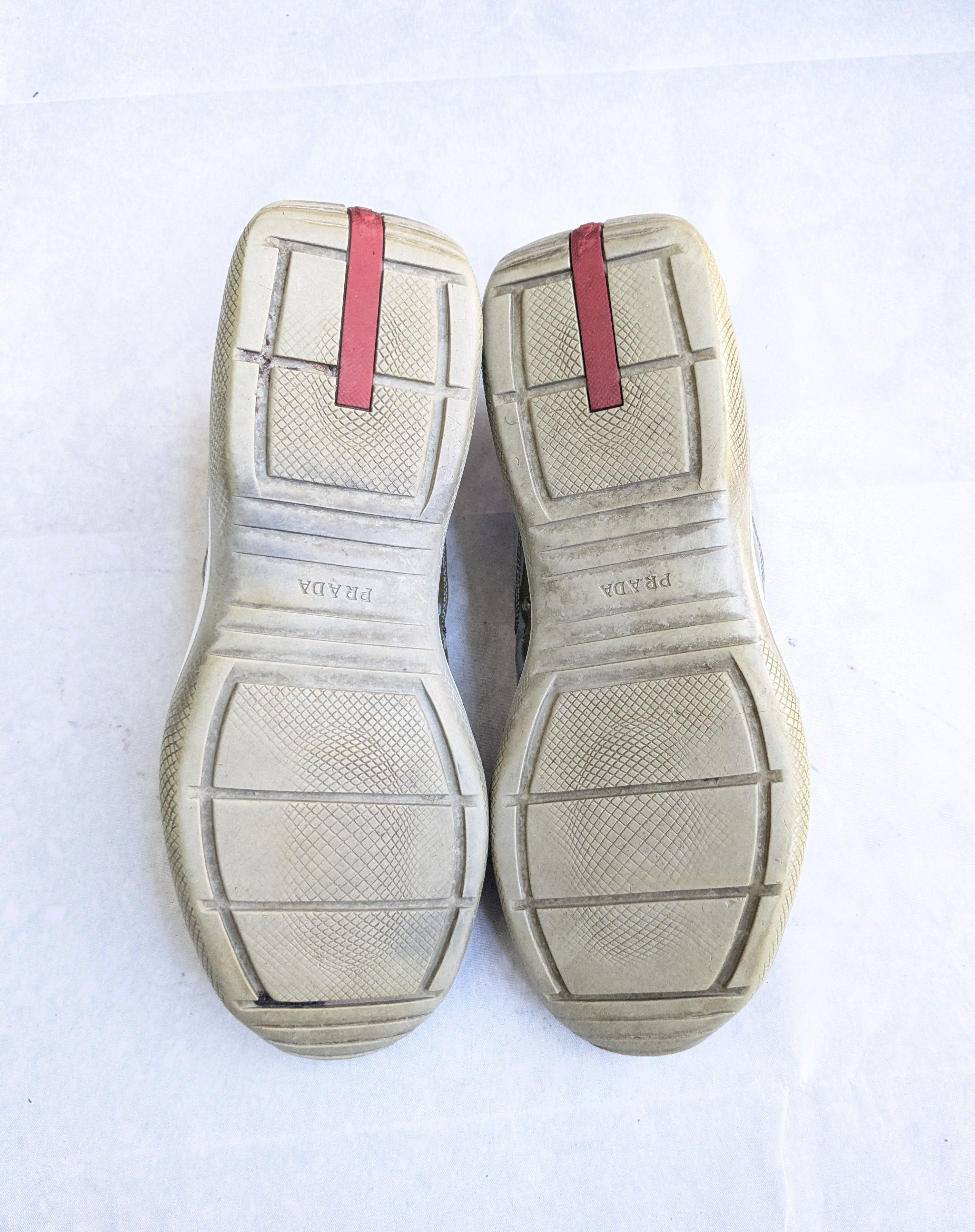 Prada Prada America's Cup Olive Green 9.5 Low Top Patent Leather Size US 9.5 / EU 42-43 - 16 Thumbnail