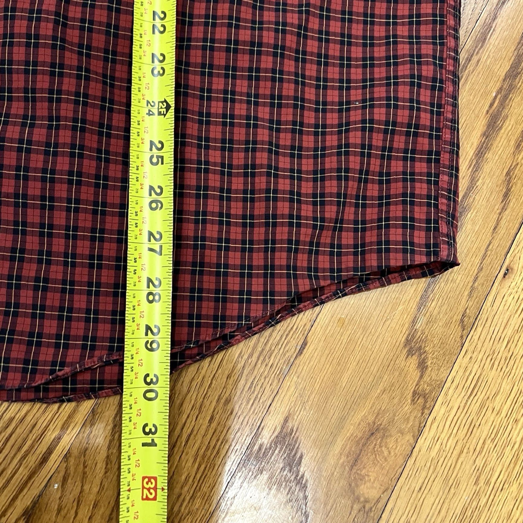 Vintage VINTAGE L.L. Bean Men's Shirt Long Sleeve Red Plaid Casual Business Formal Party Wedding Fall Spring Summer Winter Large Size US L / EU 52-54 / 3 - 6 Thumbnail