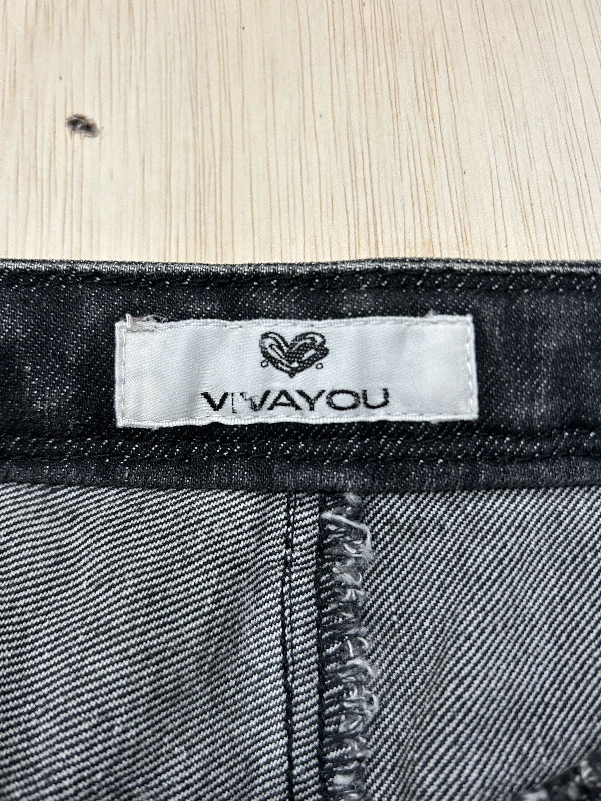 Japanese Brand Vintage Vivayou Flared Anarchy Bondage Jeans Size US 29 - 9 Thumbnail