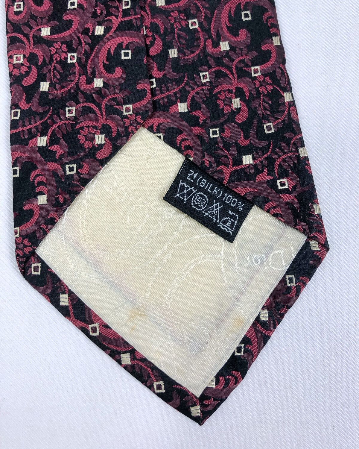 Christian Dior Monsieur Rare Vintage Christian Dior Monsieur Silk Tie Size ONE SIZE - 8 Thumbnail