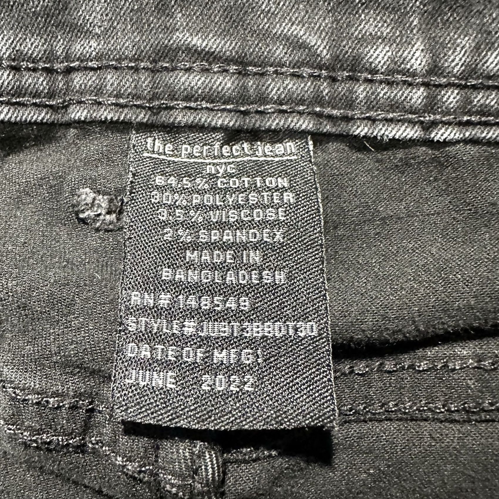 Denime the perfect jean NYC Jeans Mens 32x30 Black Stretch Denim Athletic Fit Jeans Size US 32 / EU 48 - 4 Thumbnail