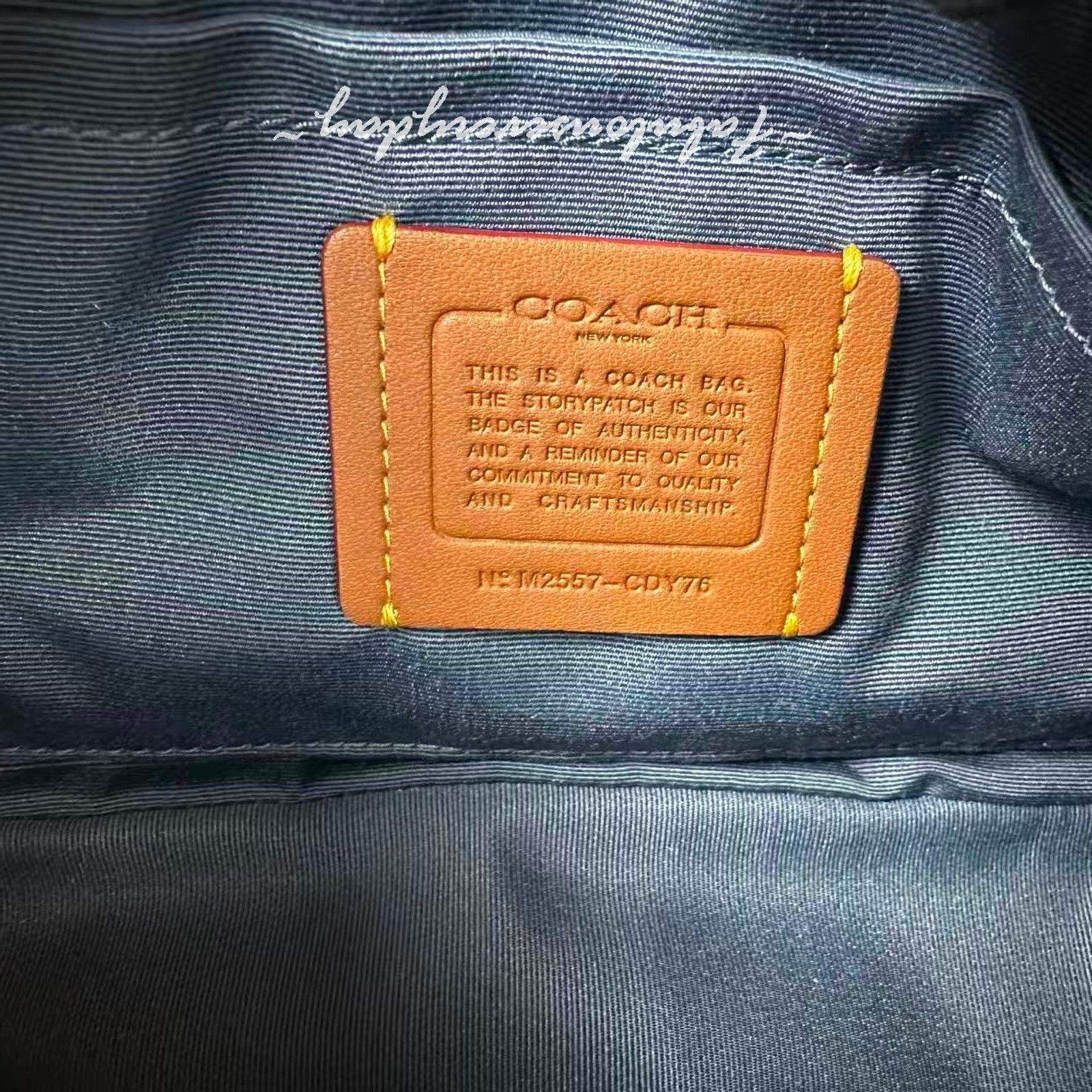 Coach Coach Teri Shoulder Loved Denim Charms Gold/Light Indigo Size ONE SIZE - 9 Thumbnail