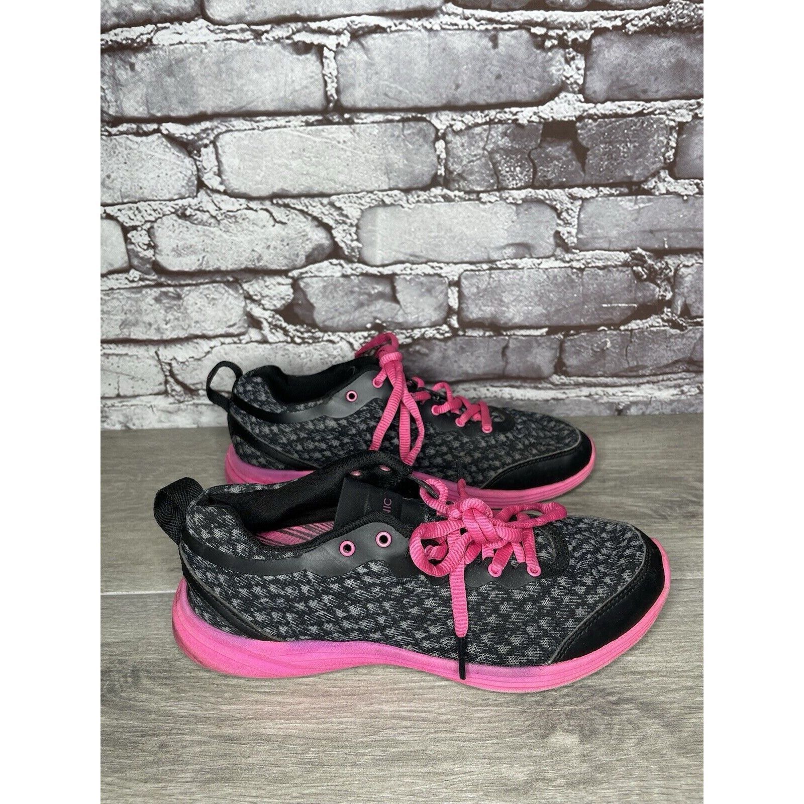 Other Vionic Python Black Pink Lace Up Comfort Athletic Sneakers W Size US 7.5 / IT 37.5 - 13 Thumbnail
