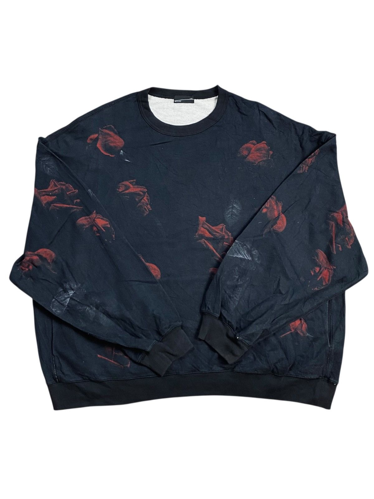 Lad Musician 2000s Lad Musician - Super Oversized Romantic Rose Crewneck Size US L / EU 52-54 / 3 - 3 Thumbnail