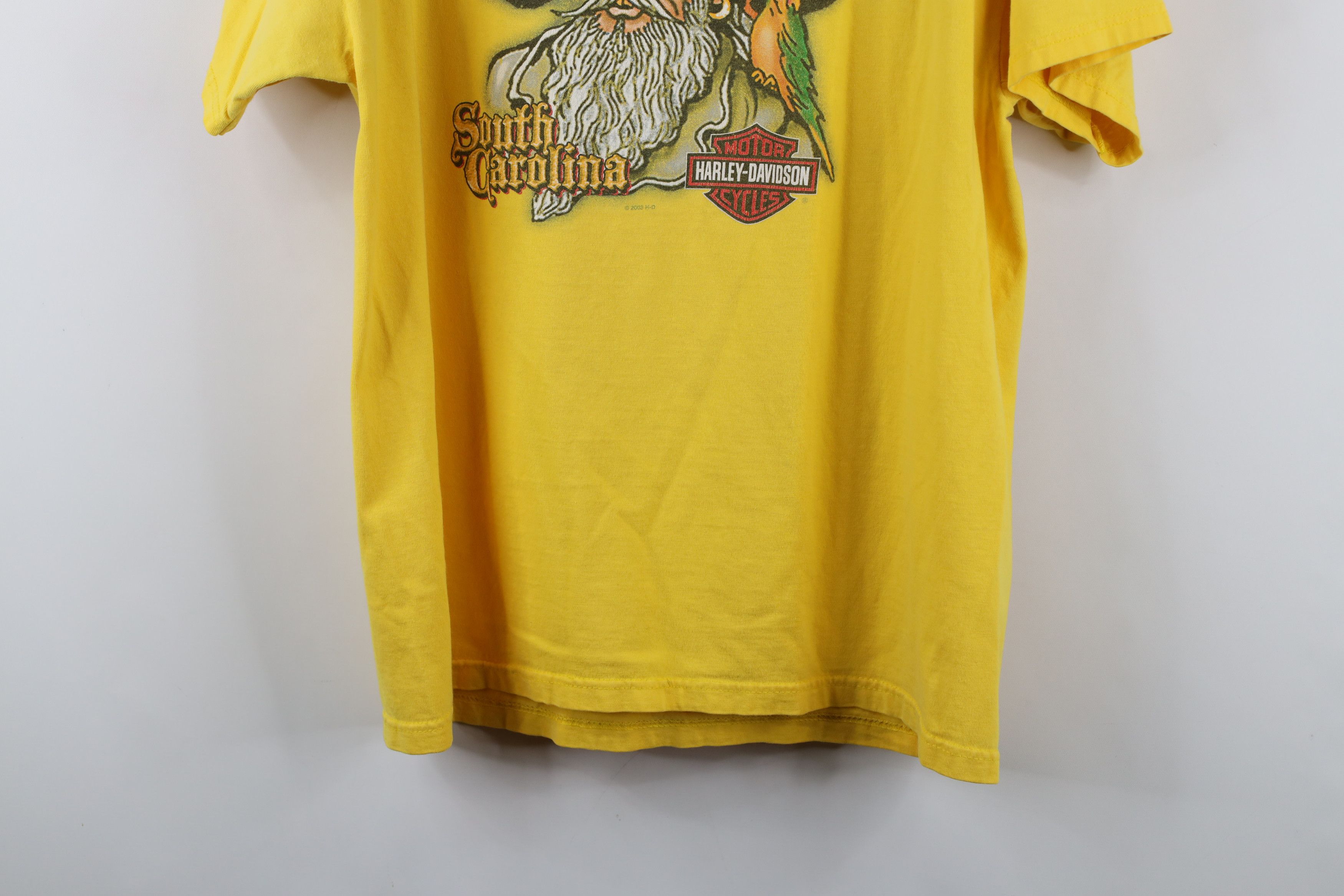 Harley Davidson × Vintage Vintage Y2K 2004 Harley Davidson Flames Pirate T-Shirt USA Size US L / EU 52-54 / 3 - 15 Thumbnail
