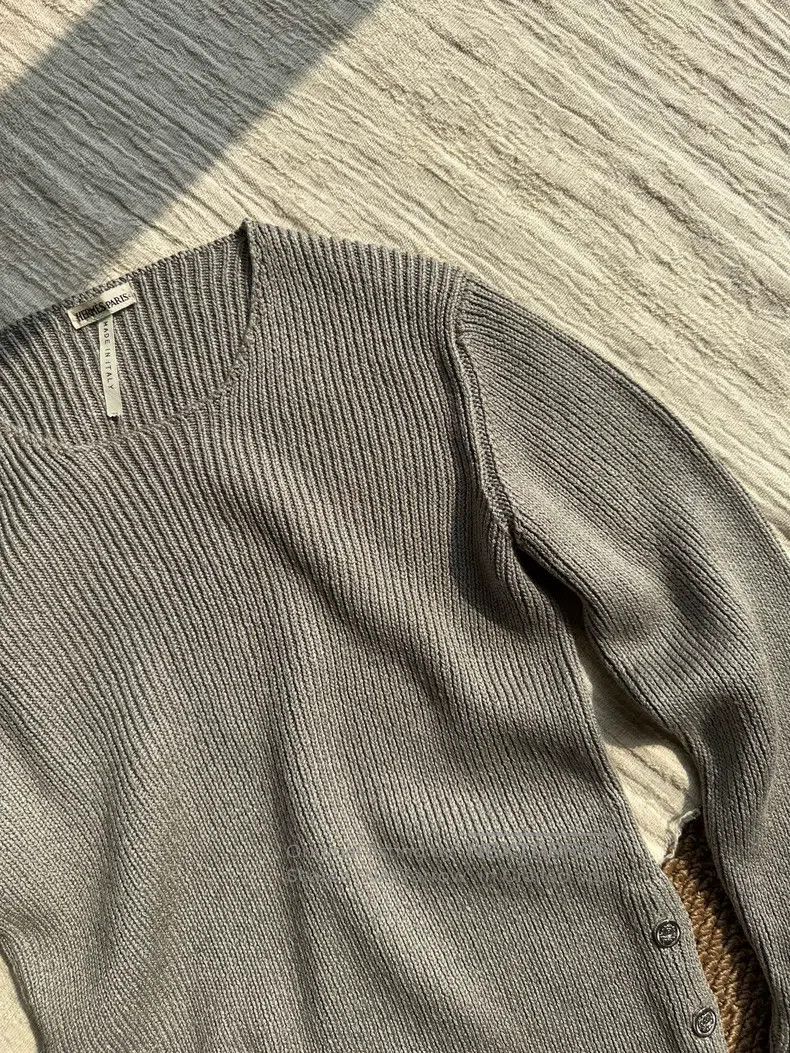 Hermes Hermes Silk Slim Fit Crew Neck Knit Top, Grey Size XS / US 0-2 / IT 36-38 - 5 Thumbnail