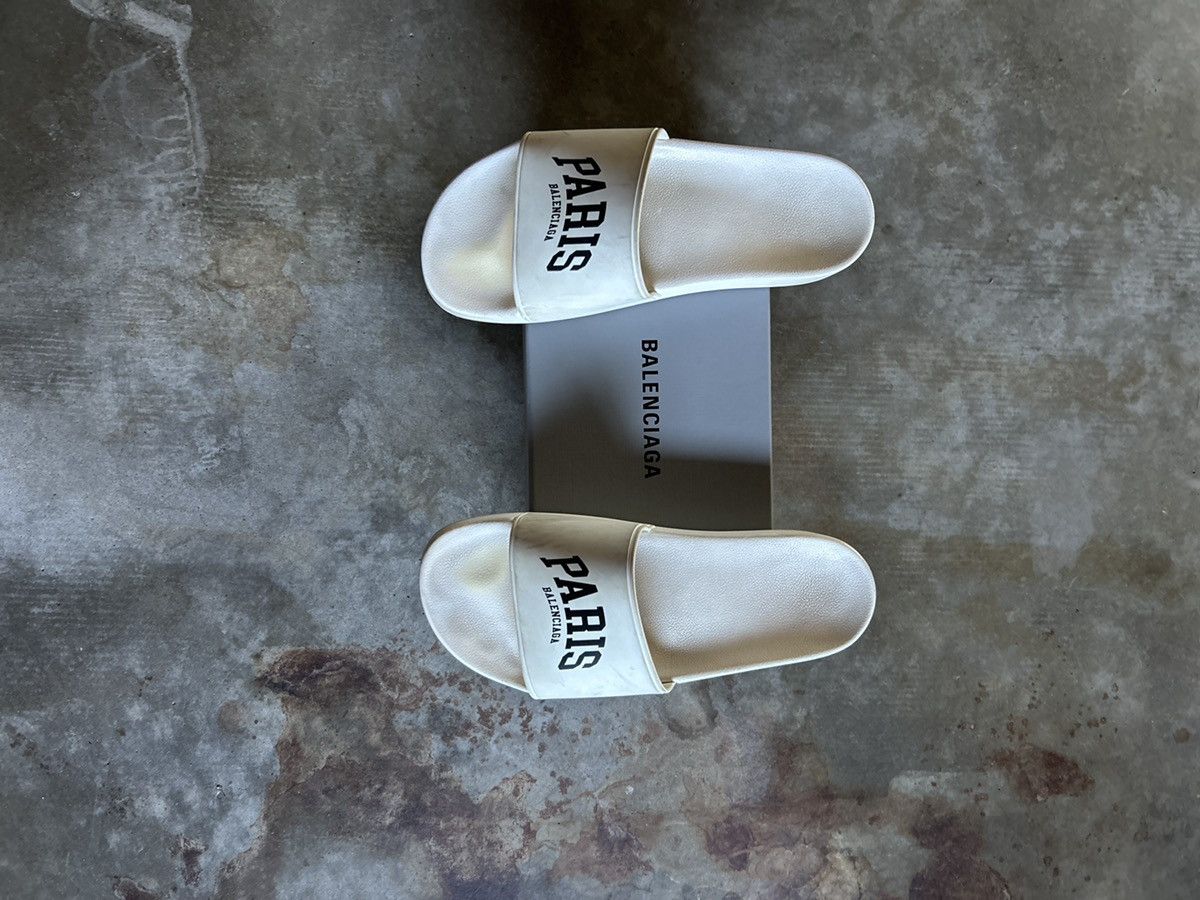 Balenciaga BALENCIAGA PARIS POOL SLIDES - PARIS EDITION Size US 9 / EU 42 - 7 Thumbnail