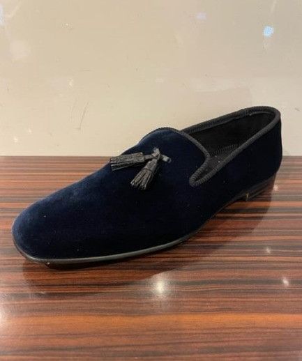 Tom Ford o1w1db11224 J1395 Velvet Loafers in Blue Size US 8.5 / EU 41-42 - 1 Preview