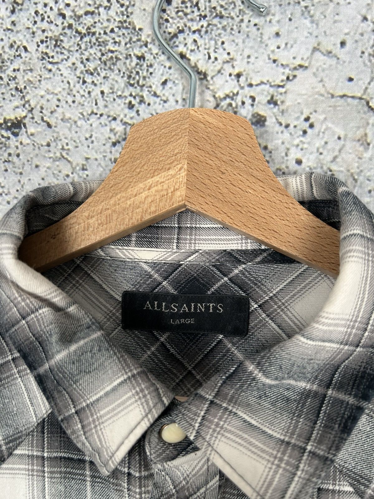 Allsaints Vintage Allsaints Tartan Shirt Checkered Designer Streetwear Size US L / EU 52-54 / 3 - 5 Thumbnail