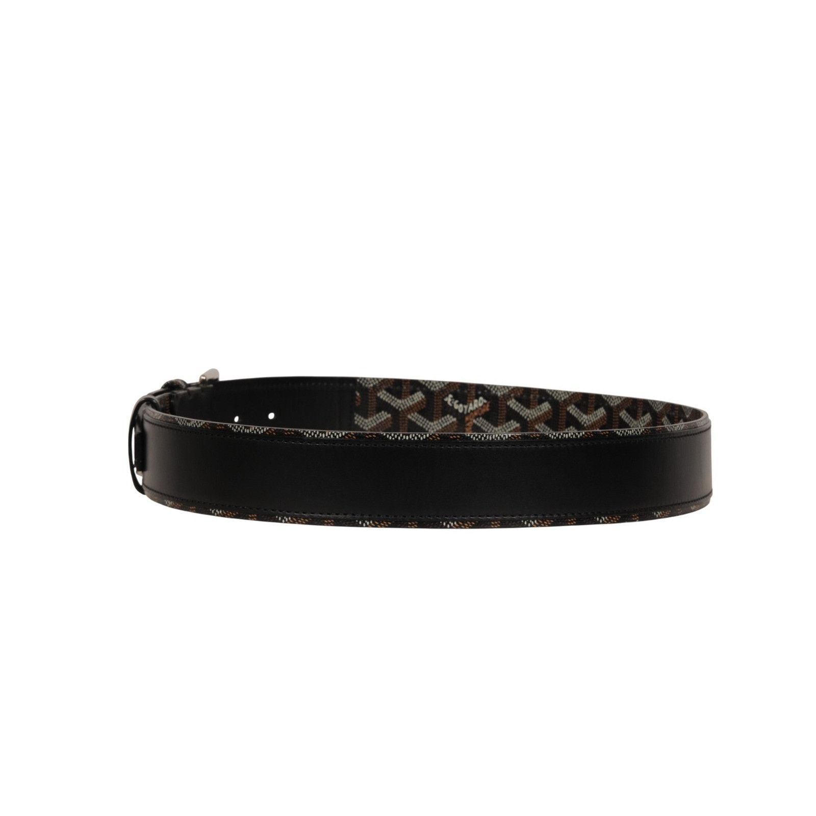 Goyard Florida II Belt 85 Black Brown Goyardine Canvas Size ONE SIZE - 4 Thumbnail
