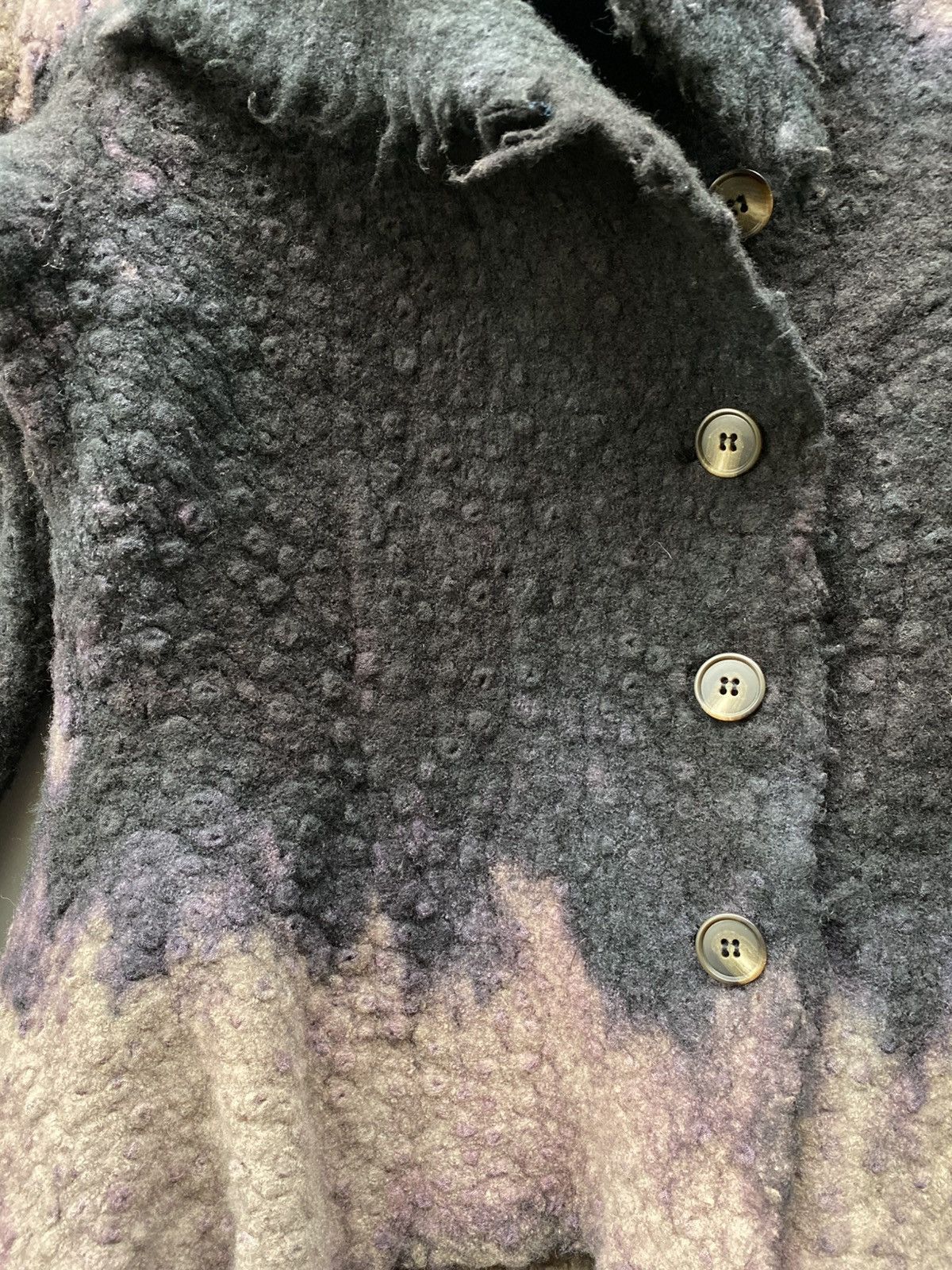 Japanese Brand A/W 1998 - Yoshiki Hishinuma- Gradient Dyed Wool Jacket Size S / US 4 / IT 40 - 8 Thumbnail
