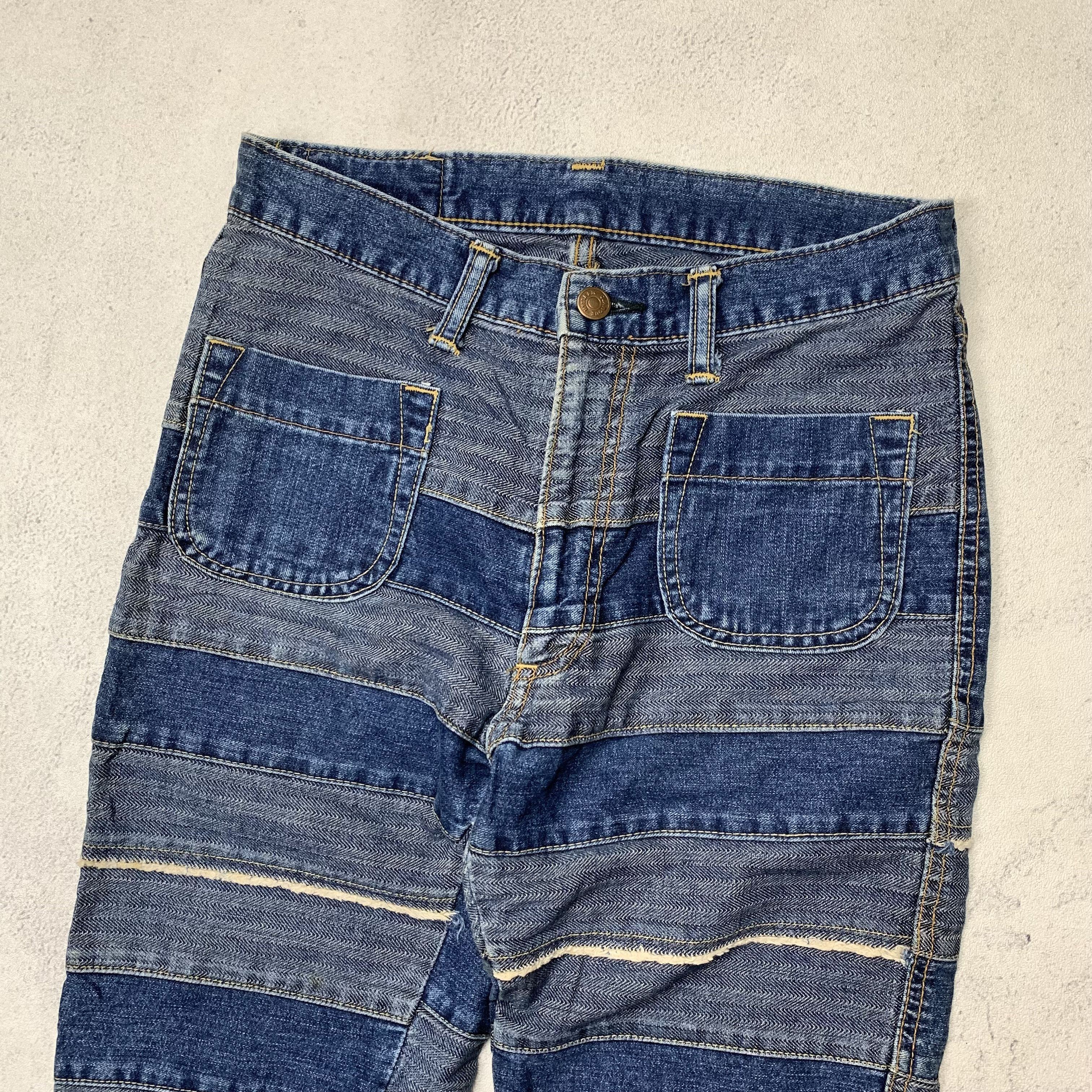 Hysteric Glamour Vintage Hysteric Glamour Kinky Hagi Patchwork Denim Pants Size US 28 / EU 44 - 2 Thumbnail