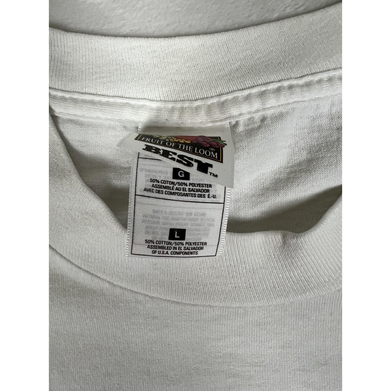 Fruit Of The Loom Vintage Christ Is Alive Shirt Mens Large White Christian Bap Size US L / EU 52-54 / 3 - 4 Thumbnail