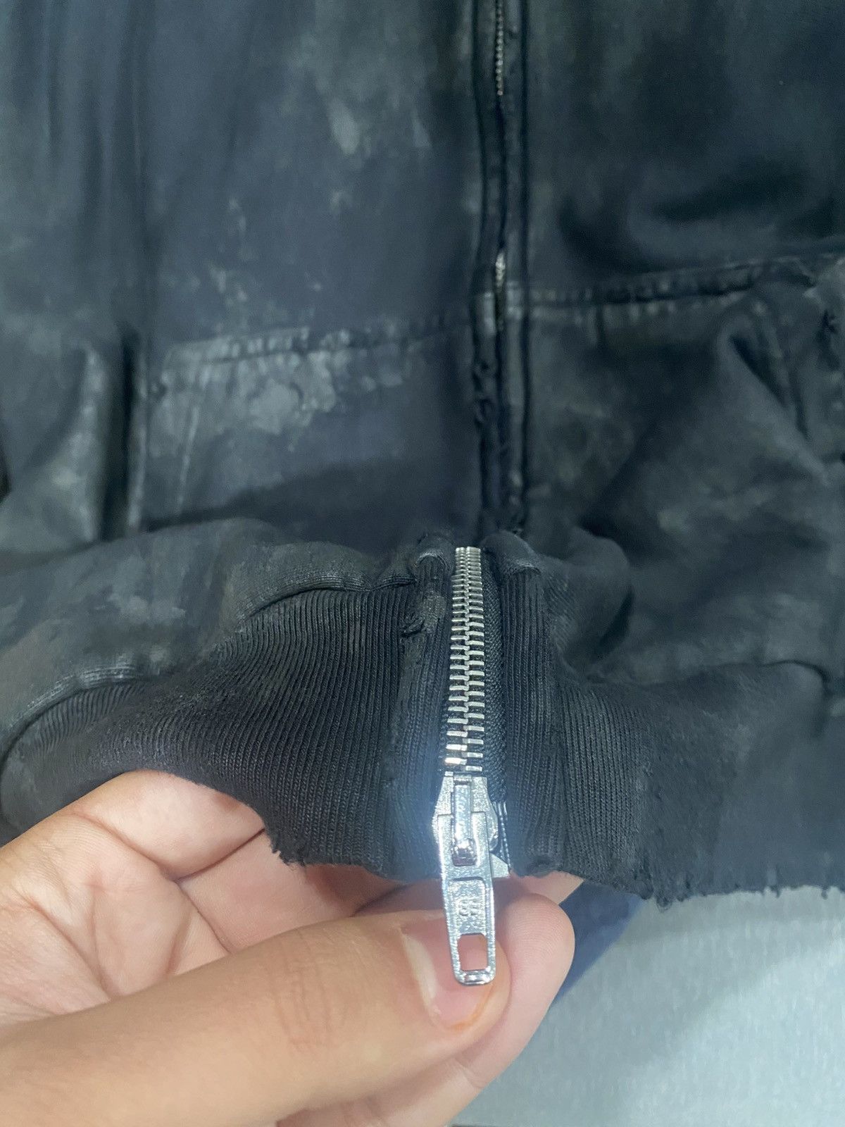 Balenciaga Winter 22 Destroyed Small Fit Gaffer Zip Hoodie NWT (XXL) Size US XXL / EU 58 / 5 - 10 Thumbnail
