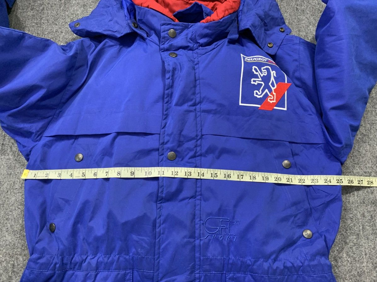 Vintage Peugeot Sport Rally Team Winter Coat Gillete Hooded Padded Size US XL / EU 56 / 4 - 11 Thumbnail
