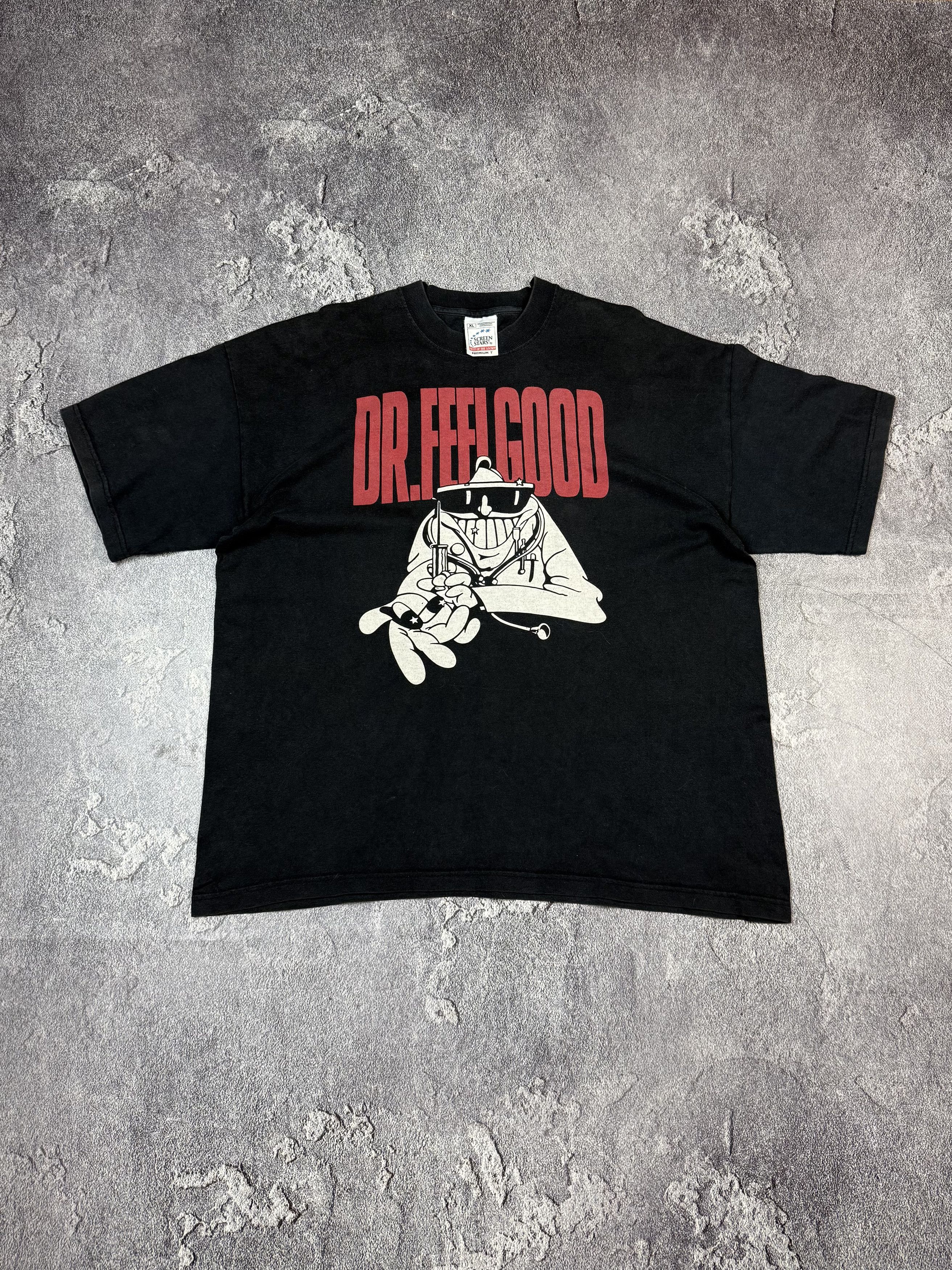 Vintage 90s Dr.Feelgood Black Rock Band Tee