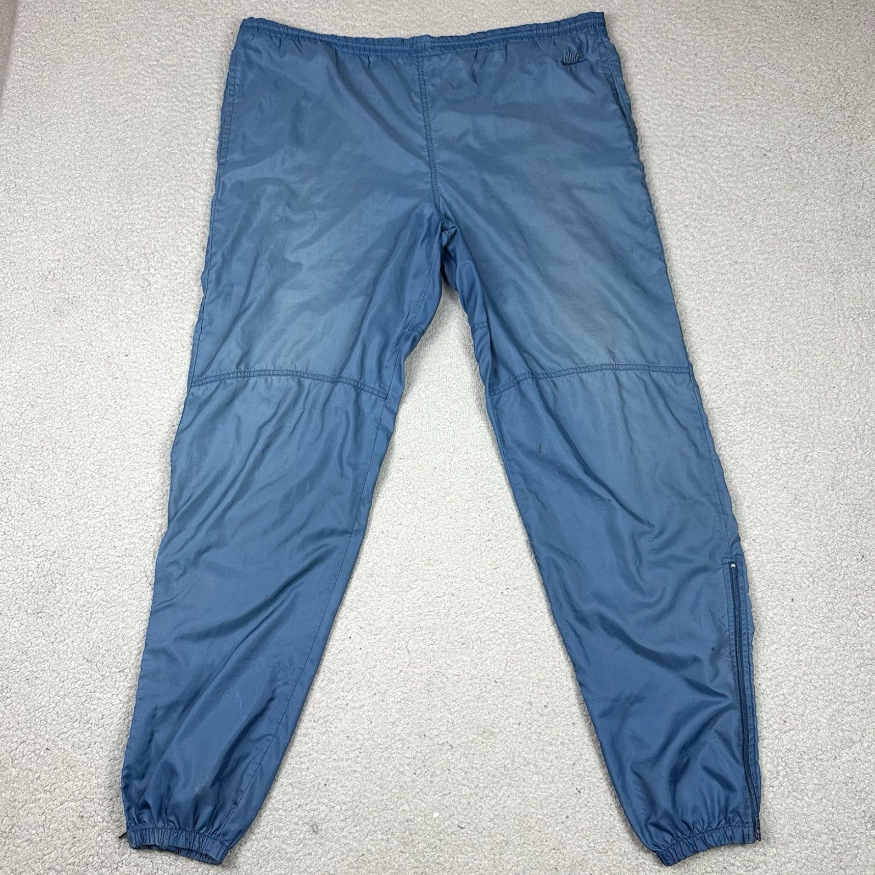 Nike VINTAGE Nike Pants Mens L Blue Nylon Jogger Windbreaker Track 80s Rare Vtg L Modern Classic 90s Logo Men Size US 33 - 2 Thumbnail