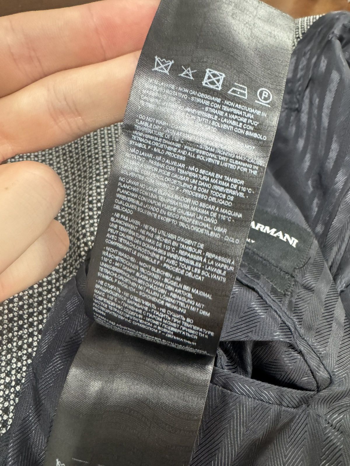 Giorgio Armani Giorgio Armani Black Label Nailhead Upton Jacket Size 44R - 10 Thumbnail