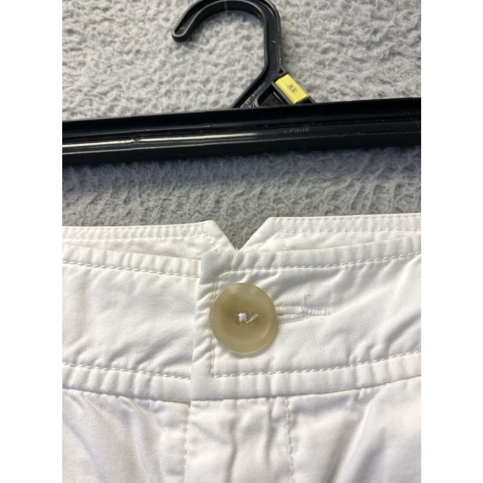 Banana Republic VINTAGE Banana Republic Women's Pants Chino Dress Solid White, Size 0P, 27 Inseam Size 25" / US 0 / IT 36 - 3 Thumbnail