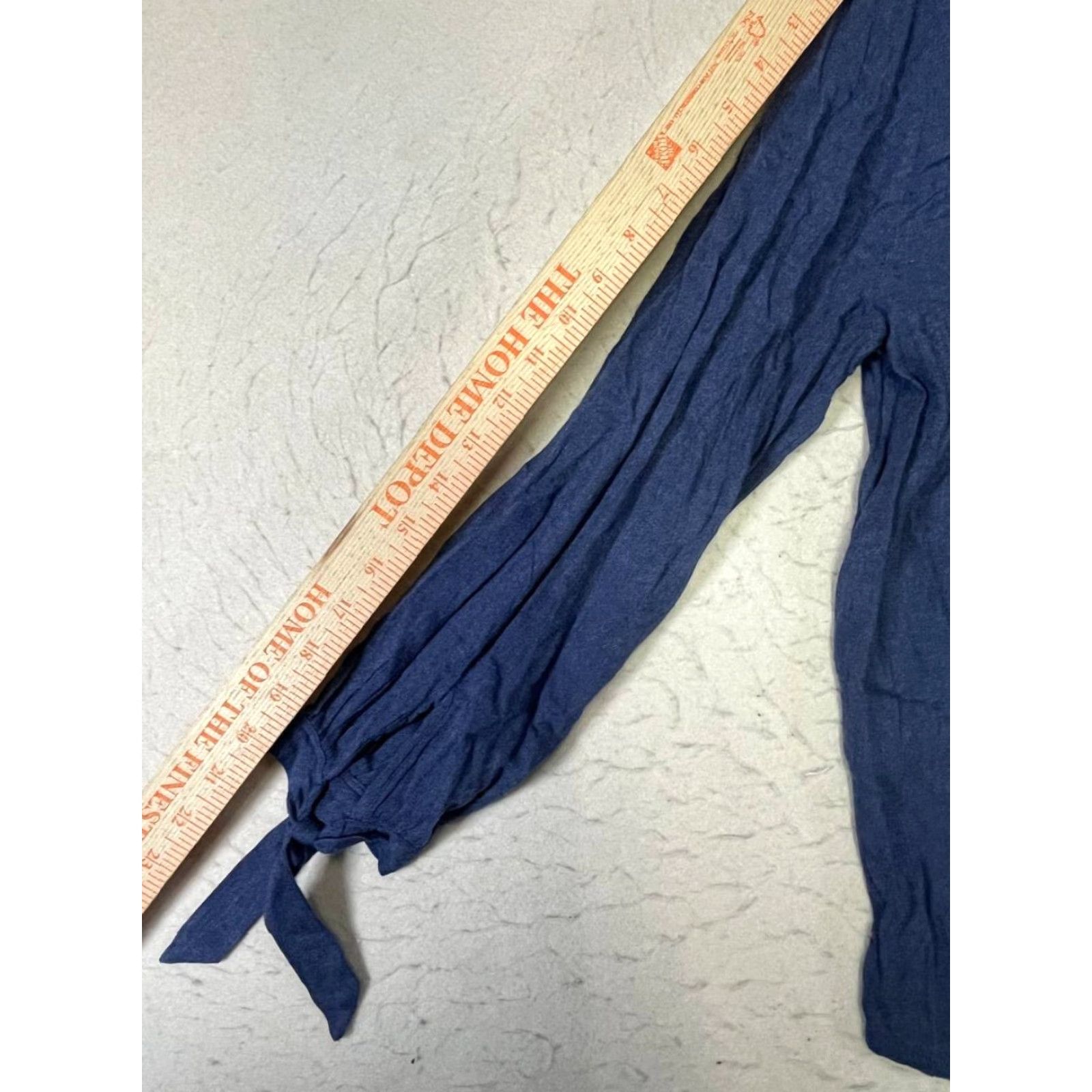 Lucky Brand Lucky Brand Blouse Shirt V-Neck Flutter Sleeve Women M Blue Bohemian Hippie Peasant casual Shirt Womens Size M / US 6-8 / IT 42-44 - 4 Thumbnail