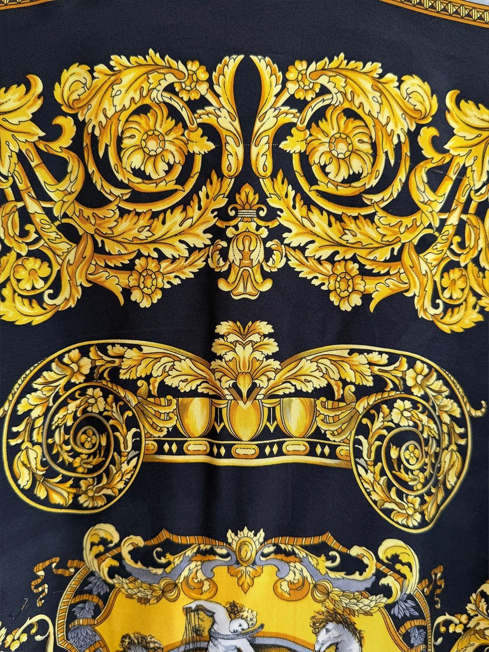 Versace V2 by Gianni Versace – Baroque Men Long Sleeve Silk Shirt Size 42L - 5 Thumbnail