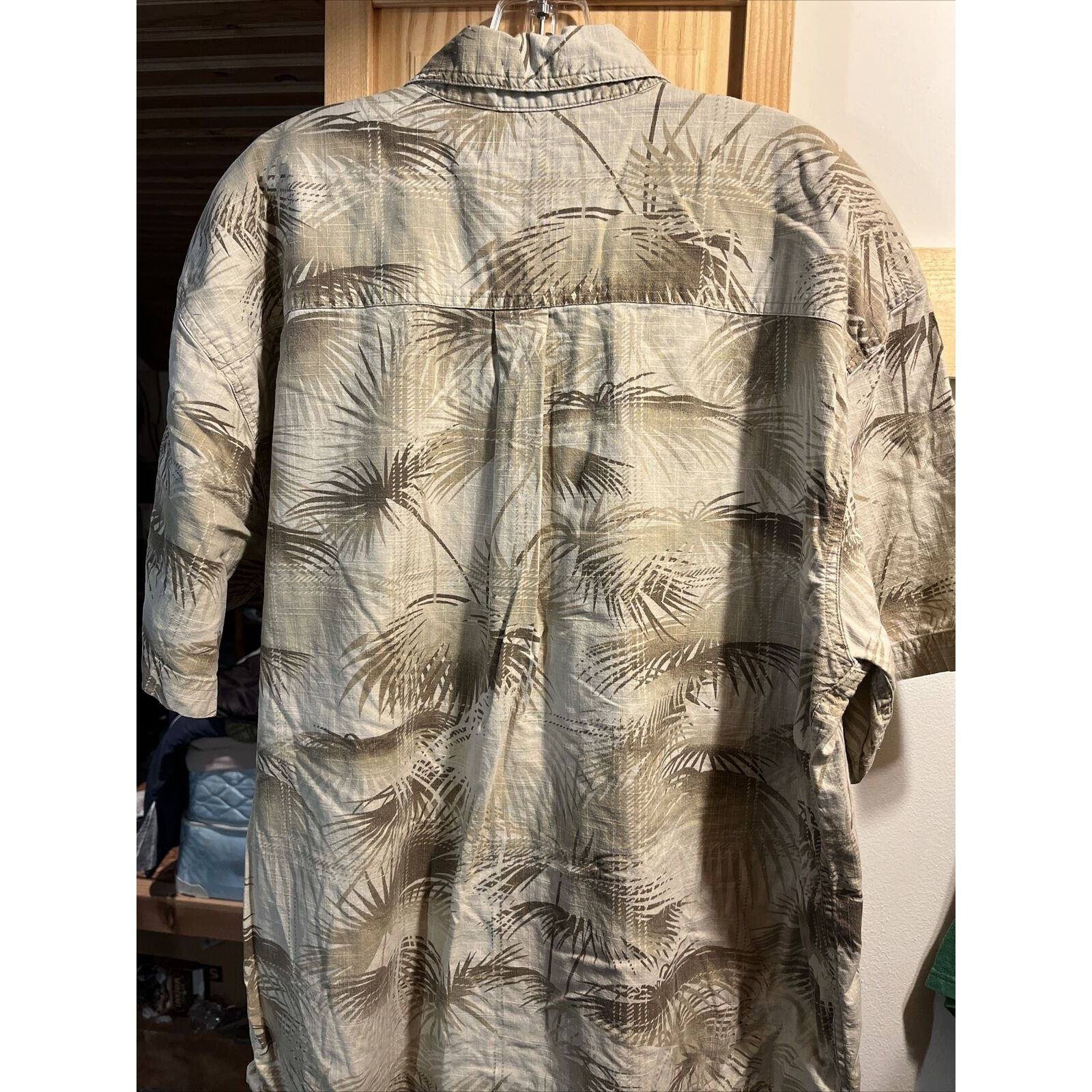 Panama Jack Isle Of Palms Men’s XL Beige Floral Hawaiian SS Cotton Shirt Size US XL / EU 56 / 4 - 12 Thumbnail