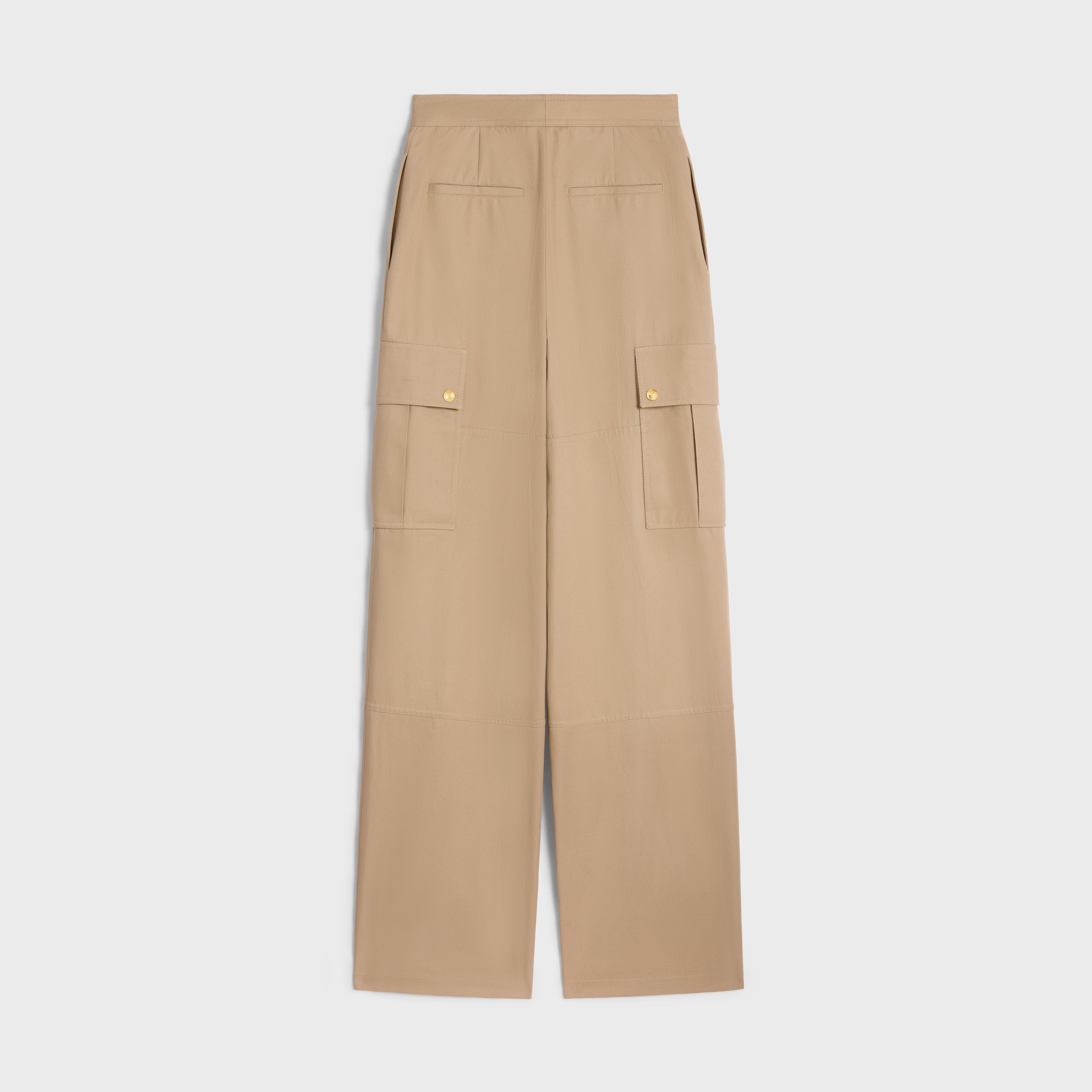 Celine o1w1db10925 2P06A539W Cargo Pant in Beige Size 30" / US 8 / IT 44 - 2 Thumbnail