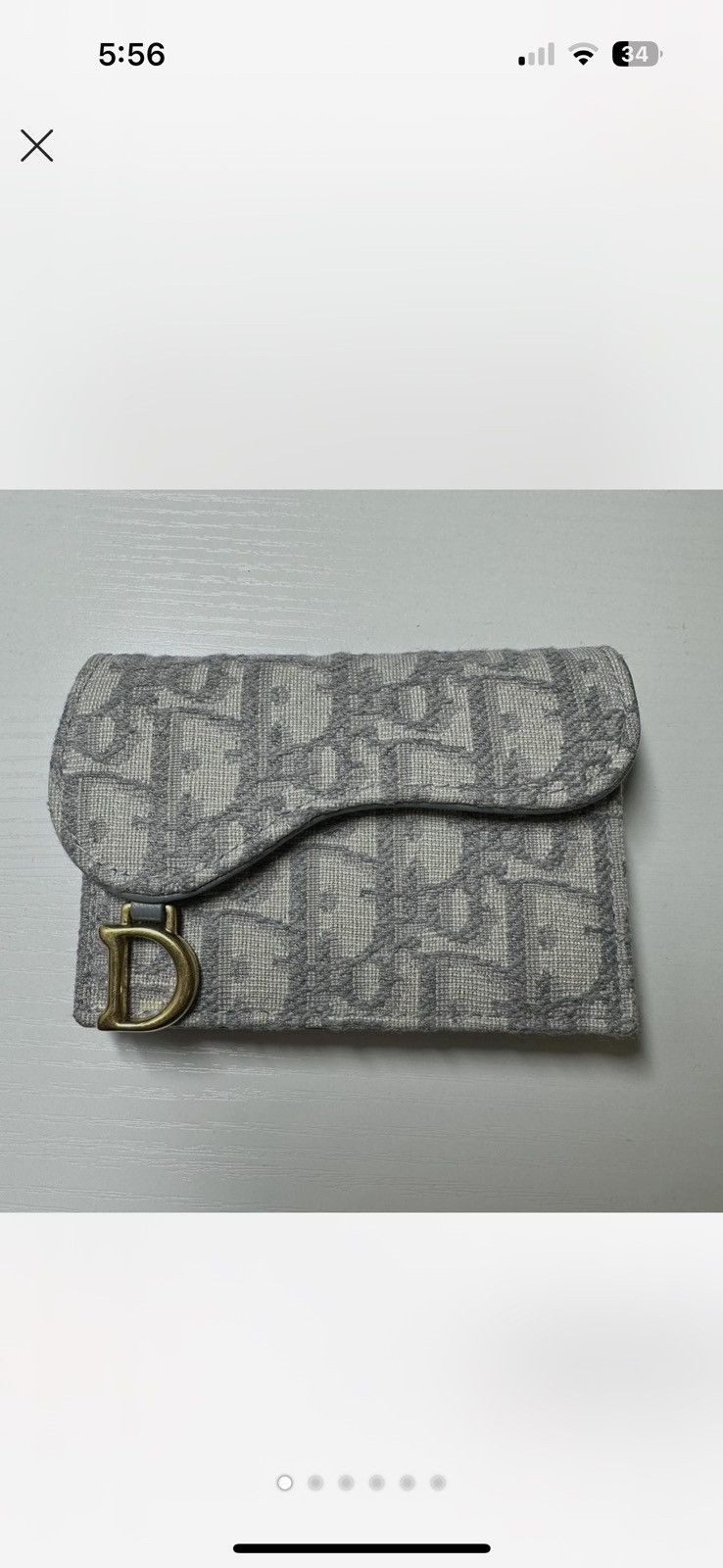 Dior DIOR Saddle Flap Card Holder/Wallet Size ONE SIZE - 1 Thumbnail