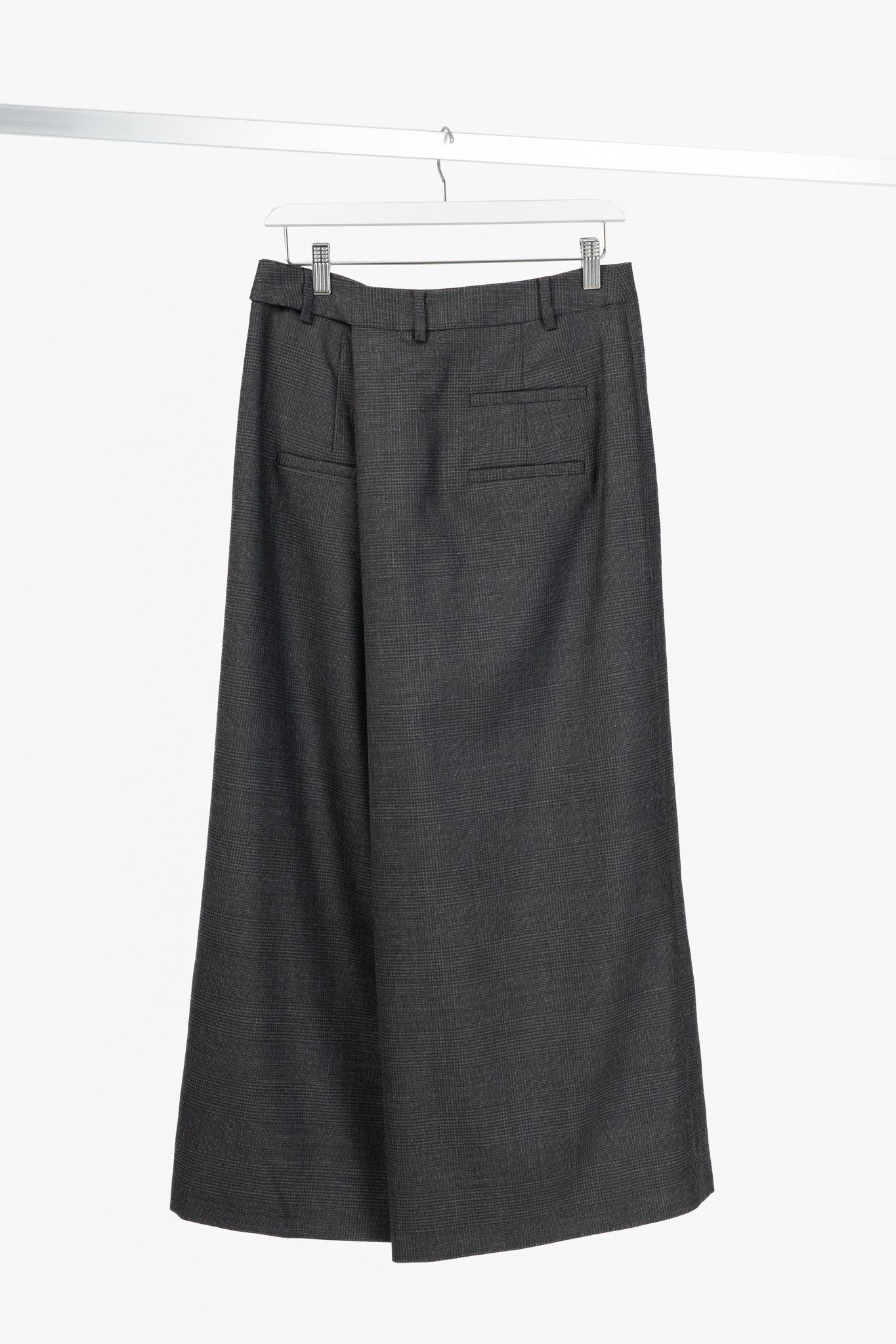 Tibi Tibi Adler Grey Multi Glenplaid Wrap Pant Size 27" / US 4 / IT 40 - 2 Thumbnail