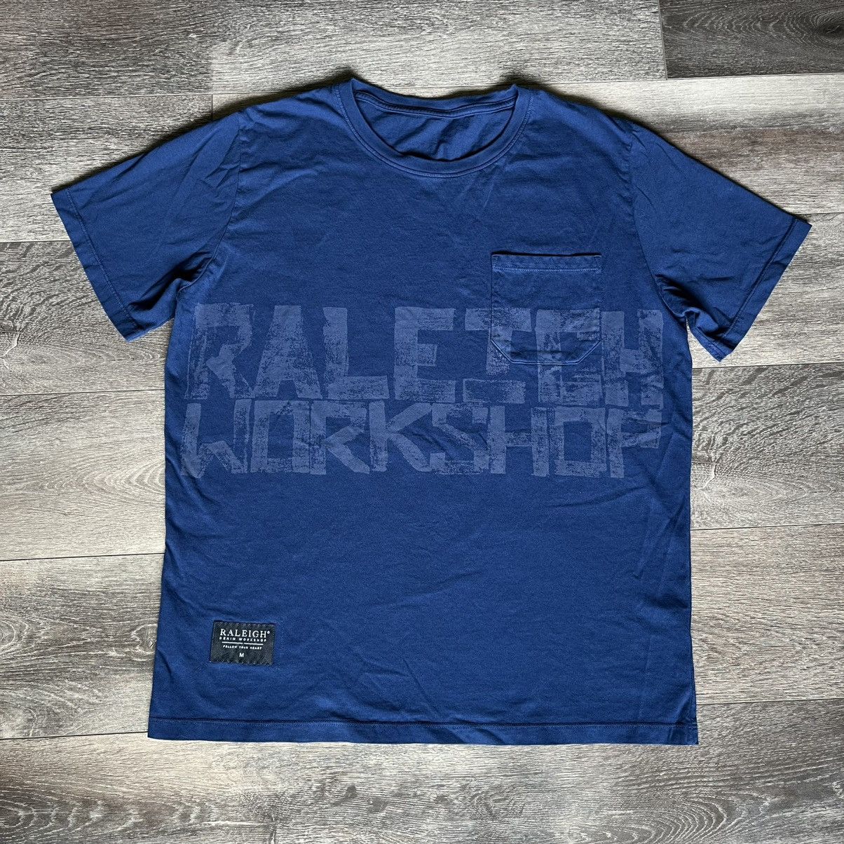 Designer × Raleigh Denim Raleigh Denim Workshop Large Graphic Logo Pocket Tee Blue Size US M / EU 48-50 / 2 - 1 Thumbnail