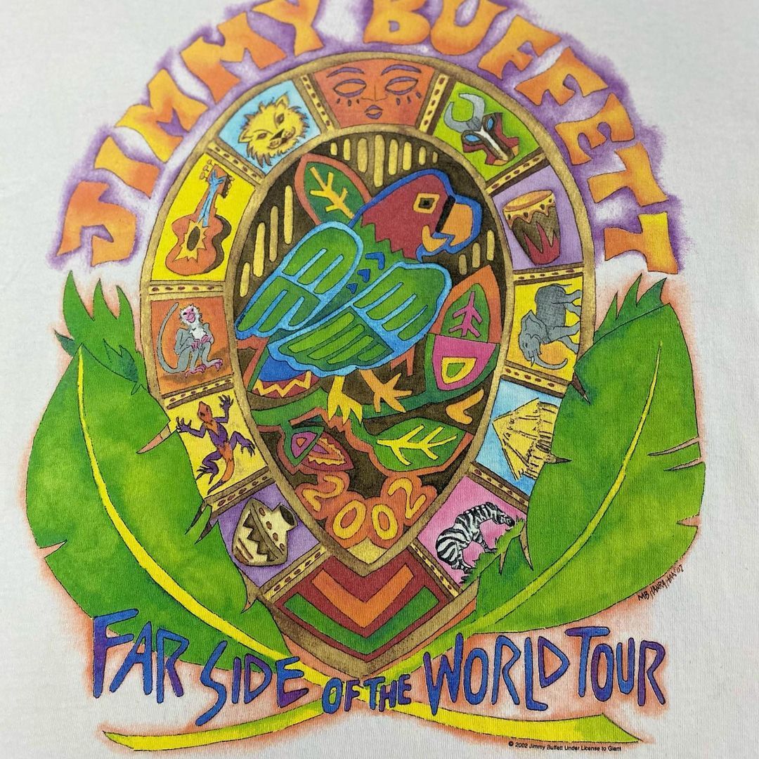 Band Tees Jimmy Buffet VTG #SKU-A65 DP Size US L / EU 52-54 / 3 - 3 Thumbnail