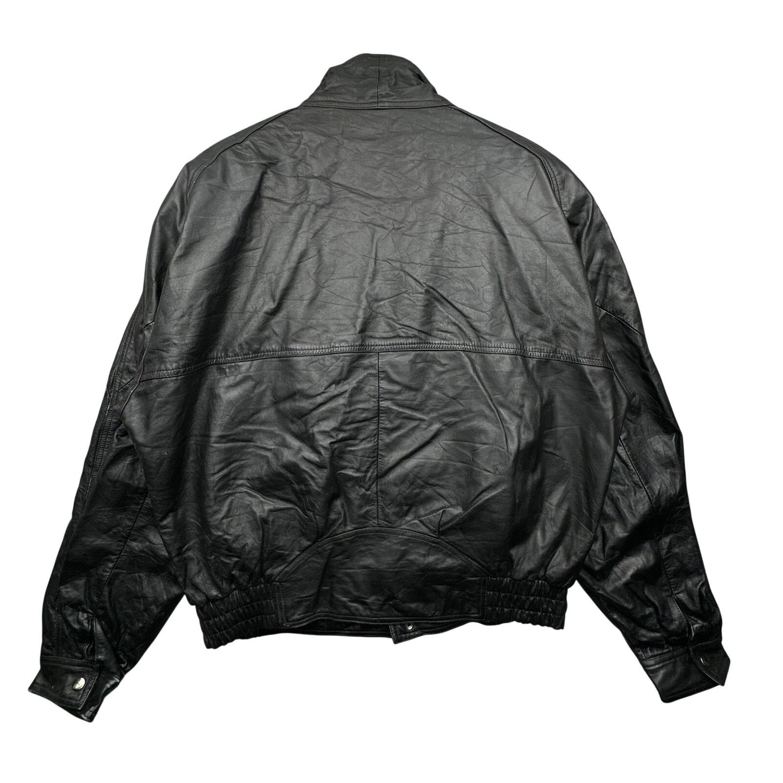 Other VTG Bermans Thinsulate Leather Moto Jacket Large Long Rider Size US L / EU 52-54 / 3 - 2 Thumbnail