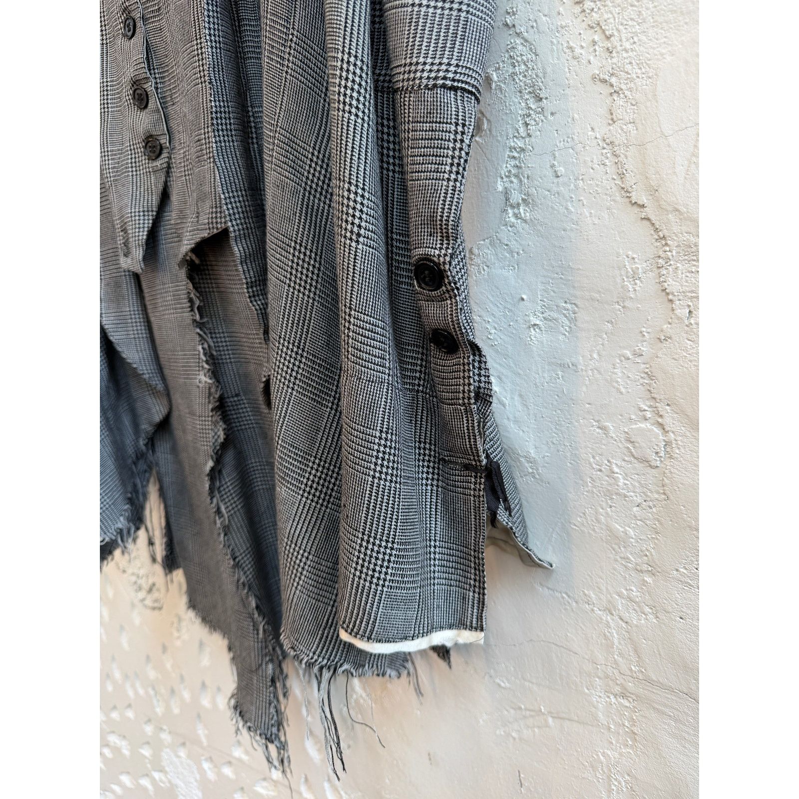 Greg Lauren Greg Lauren The Destroyed Cary G-1 Glen Plaid Coat Size US M / EU 48-50 / 2 - 2 Thumbnail