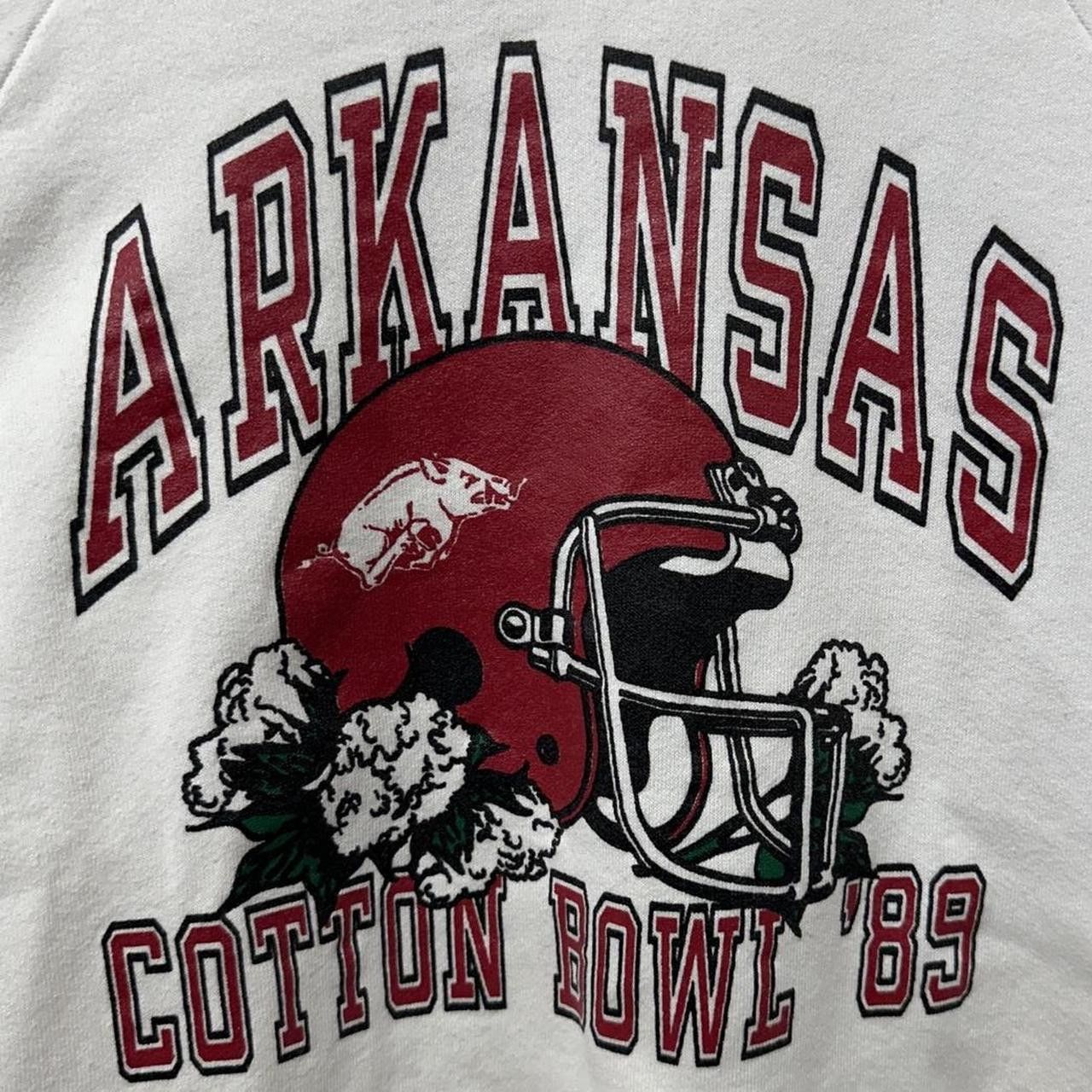 Fruit Of The Loom Vintage Arkansas Razorbacks Sweatshirt Cotton Bowl XL 1989 Size US XL / EU 56 / 4 - 3 Thumbnail