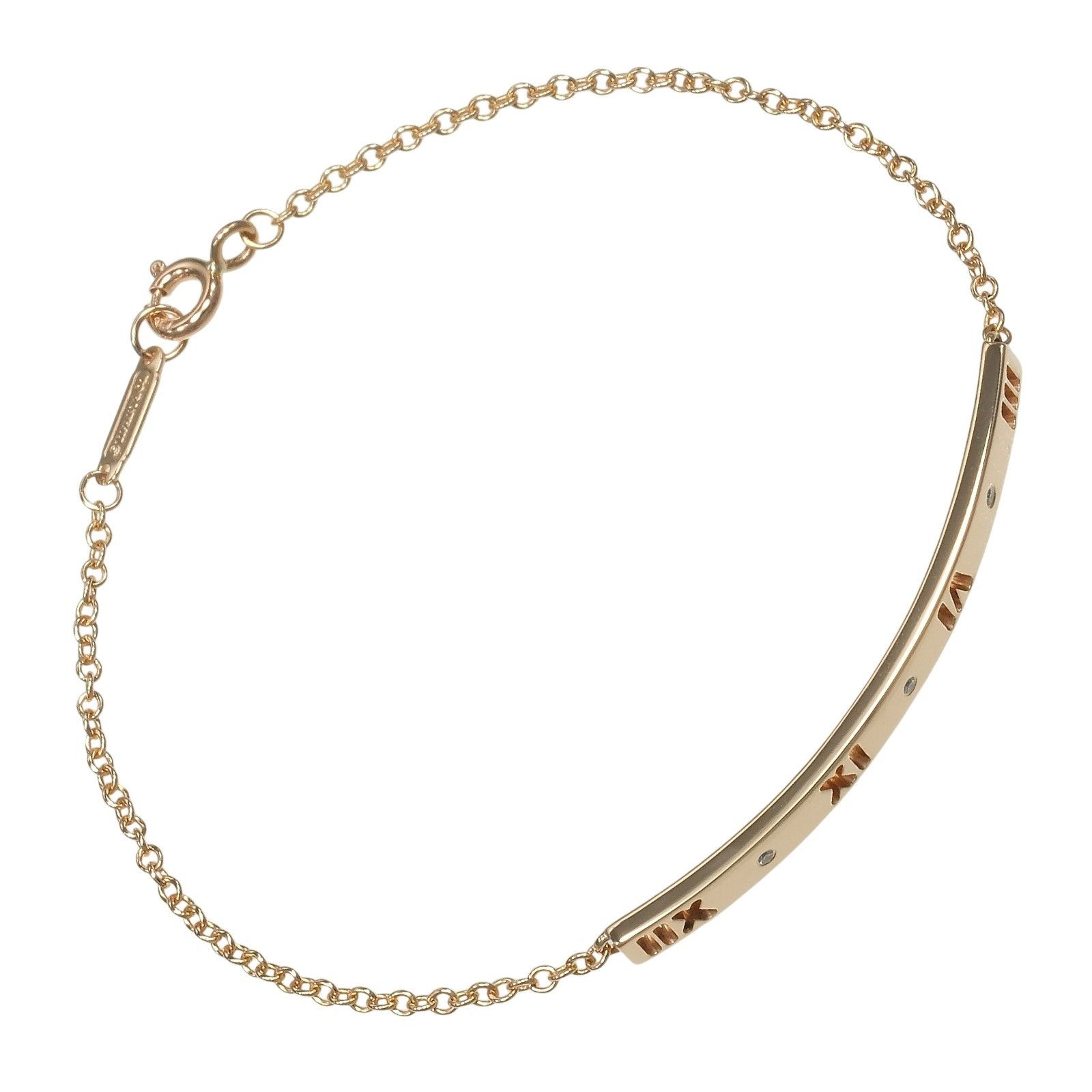 Tiffany & Co. Tiffany & Co. Tiffany & Co. Atlas Bar Au750 Diamond Bracelet Precious Metal Bracelet DUTY FREE for USA Size ONE SIZE - 1 Thumbnail