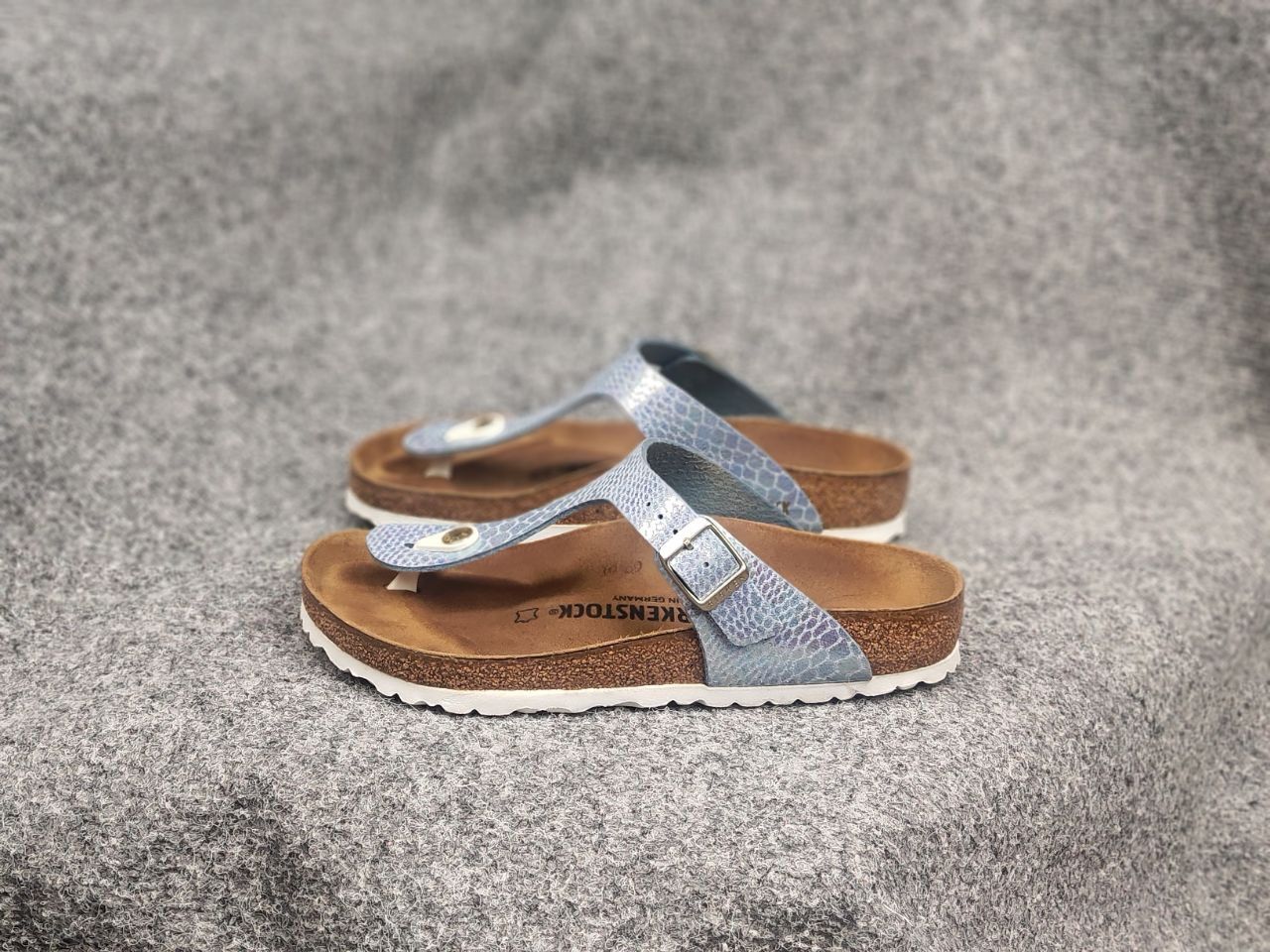 Birkenstock Birkenstock gizeh bf shiny snake Orthopedic slippers sandals Size US 8 / IT 38 - 7 Thumbnail