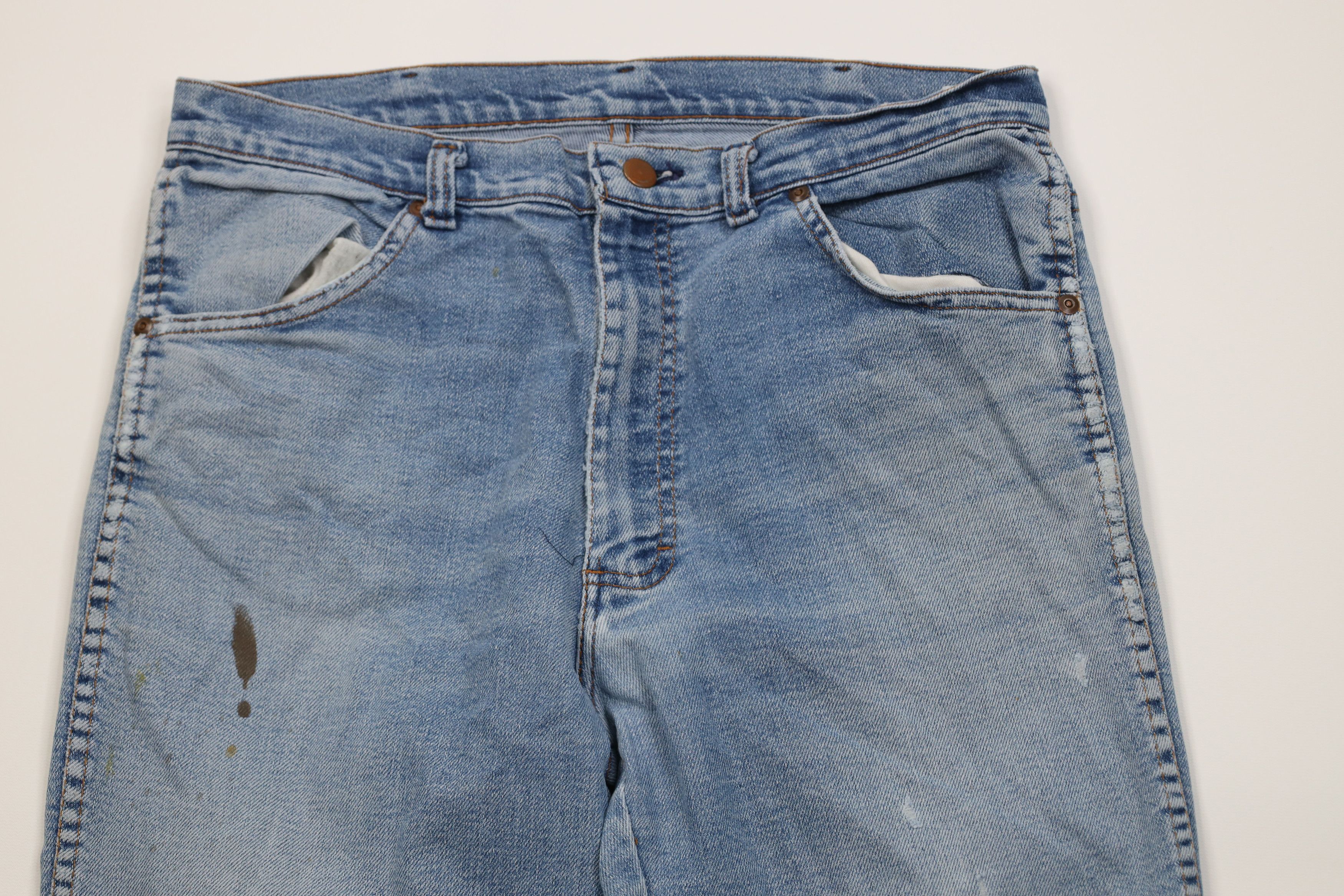 Vintage Vintage 70s Streetwear Flared Wide Leg Denim Jeans USA Size US 32 / EU 48 - 2 Thumbnail