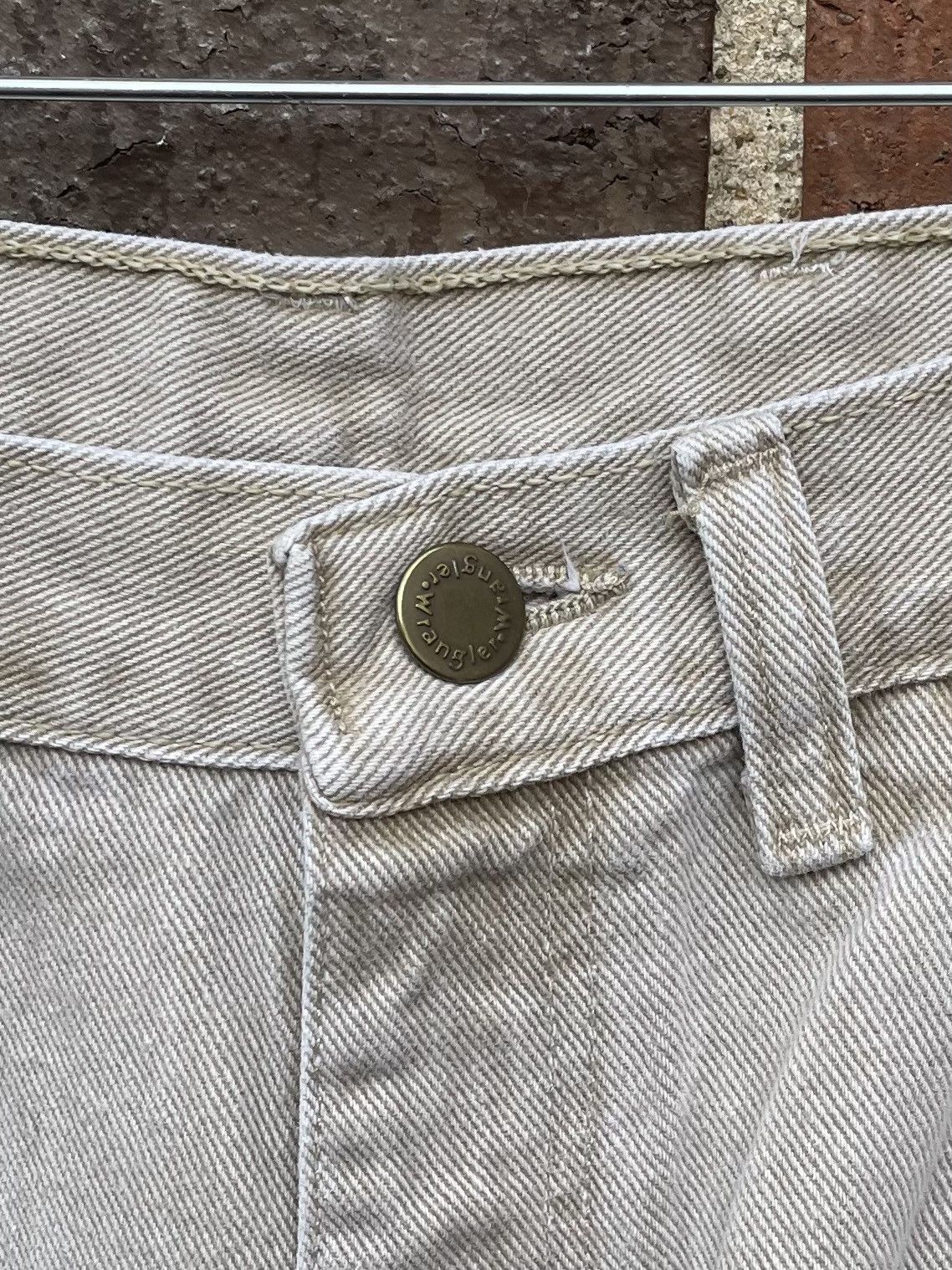 Wrangler Vintage 90s Wrangler Denim Beige Straight Leg Jeans Size US 34 / EU 50 - 3 Thumbnail