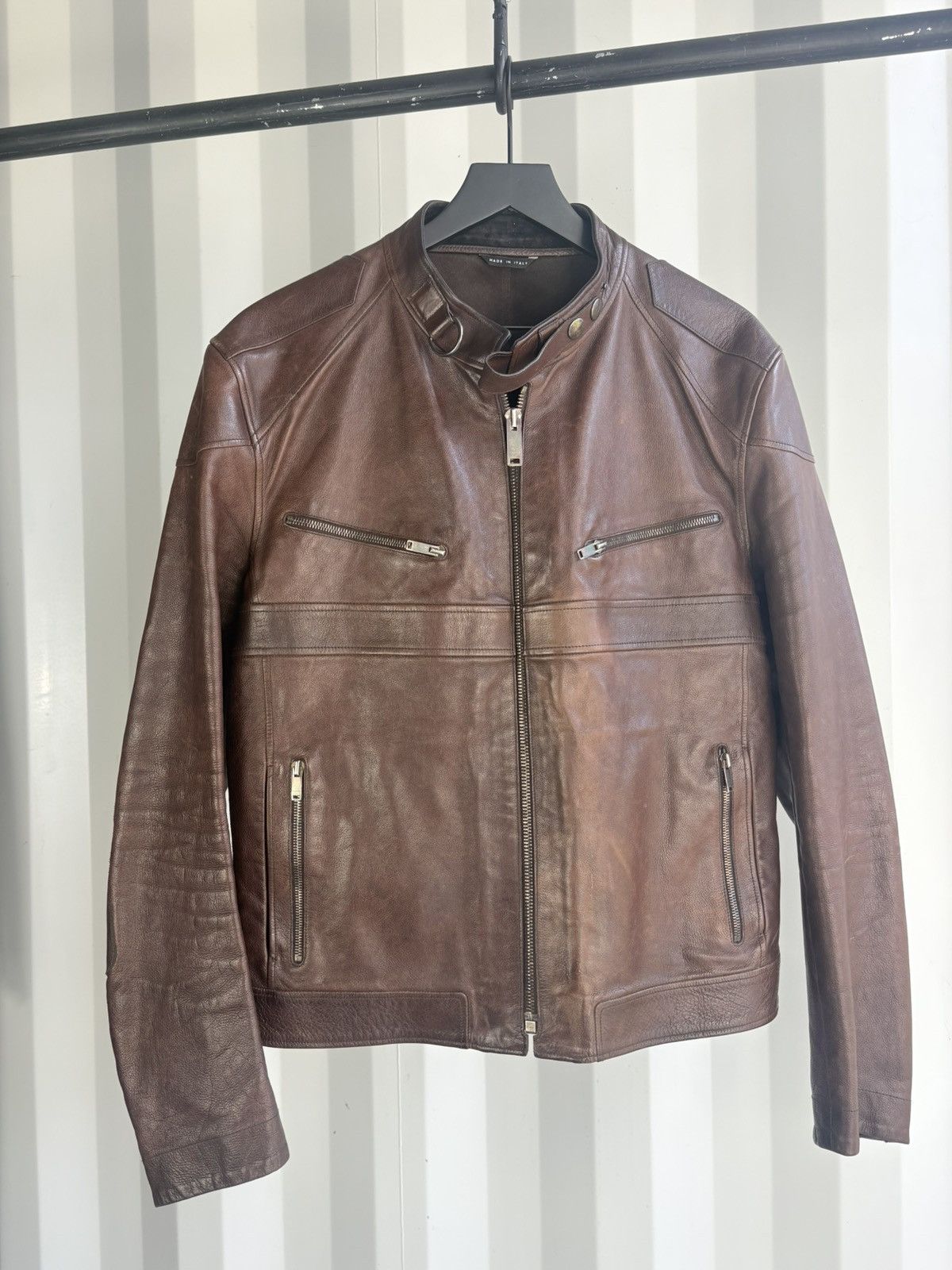 Gucci Leather Moto Jacket Gucci Tom Ford Era Size US XL / EU 56 / 4 - 1 Thumbnail